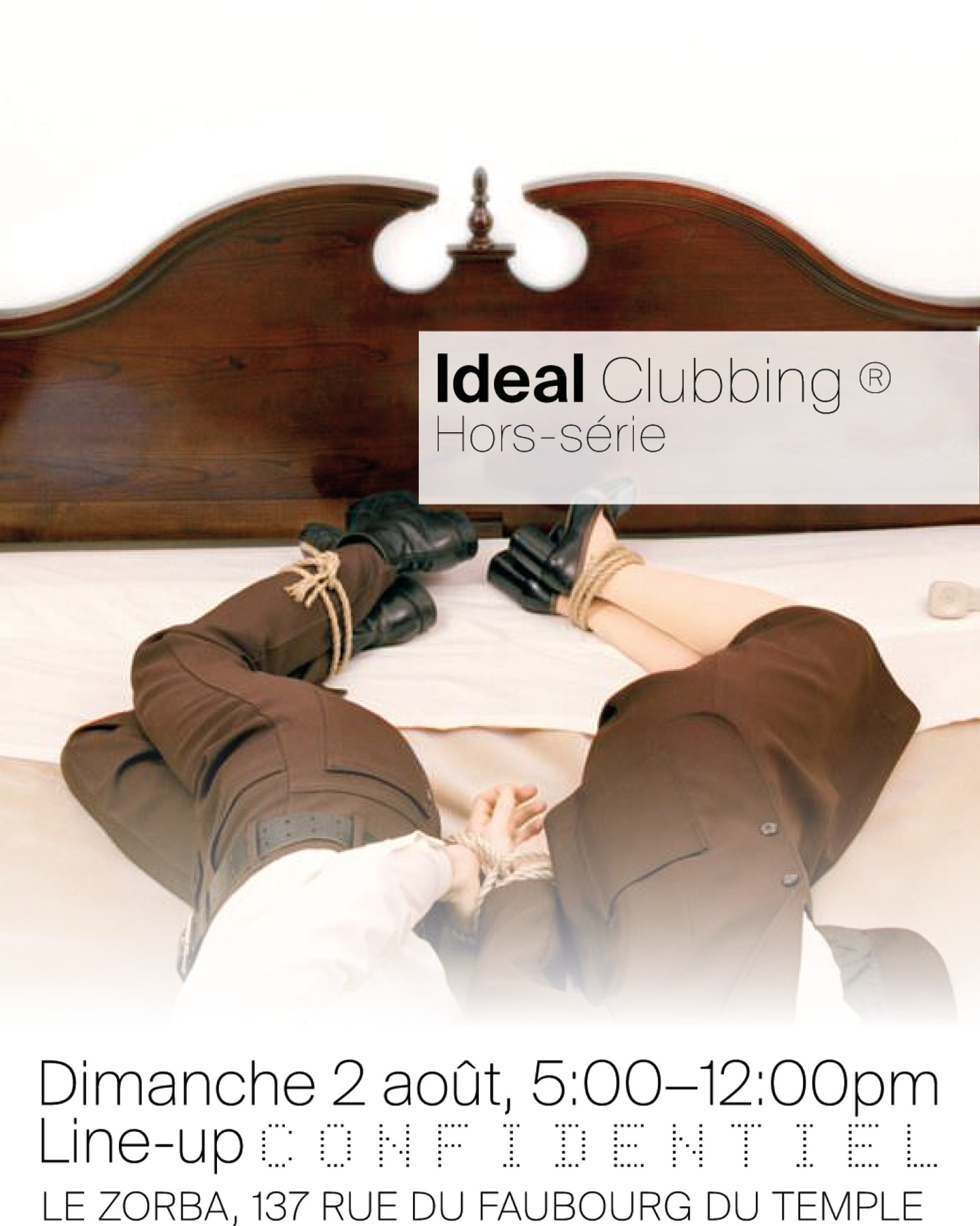 (afterparty) ideal clubbing with a line-up confidentiel