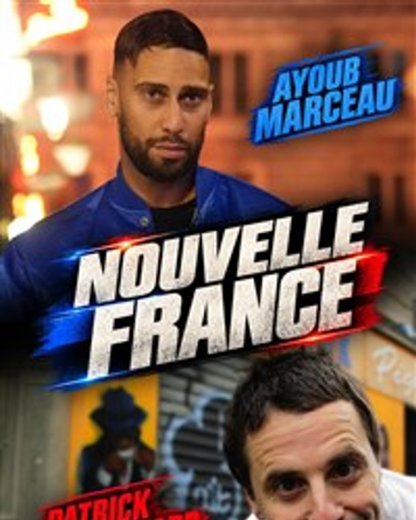 Affiche du spectacle Ayoub Marceau et Patrick Karim Piard dans Nouvelle France, Le Solo