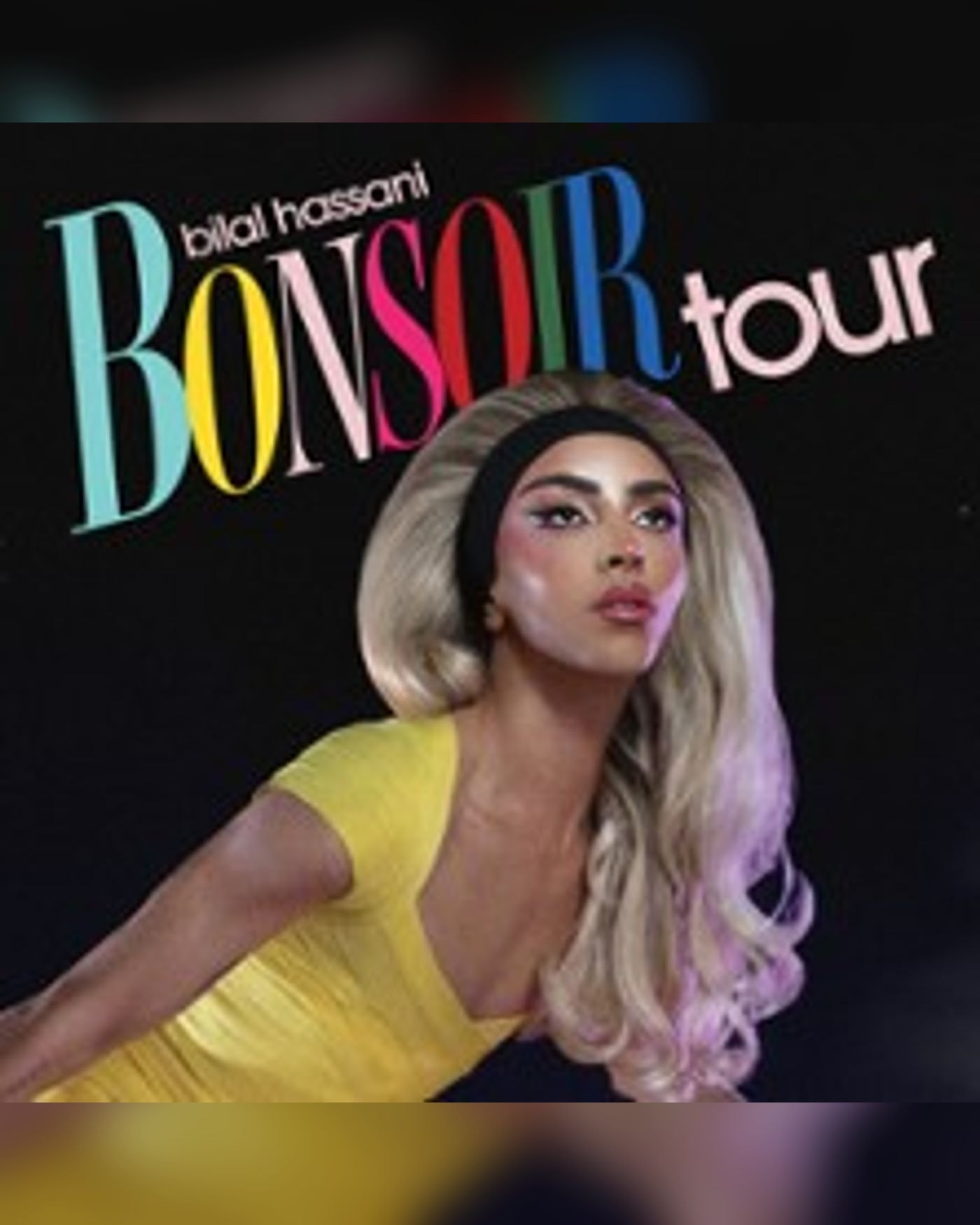 Affiche de Bilal Hassani - Bonsoir Tour
