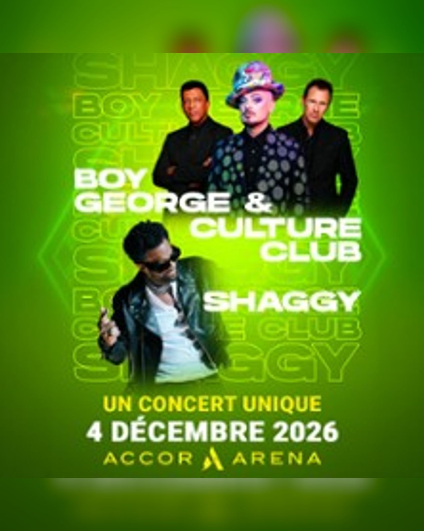 Affiche de Boy George W/Culture Club & Shaggy