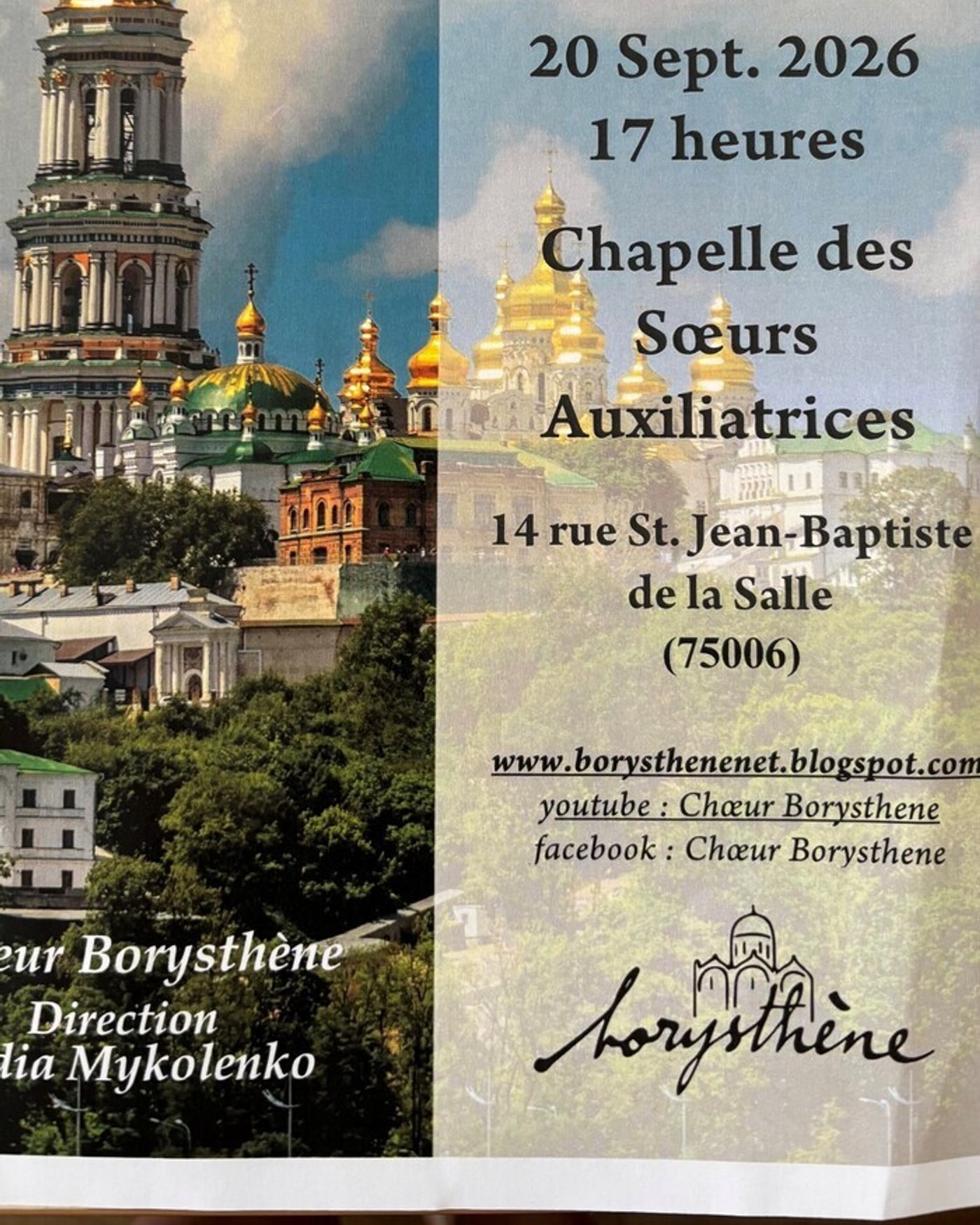 Concert chants sacrés d'Ukraine