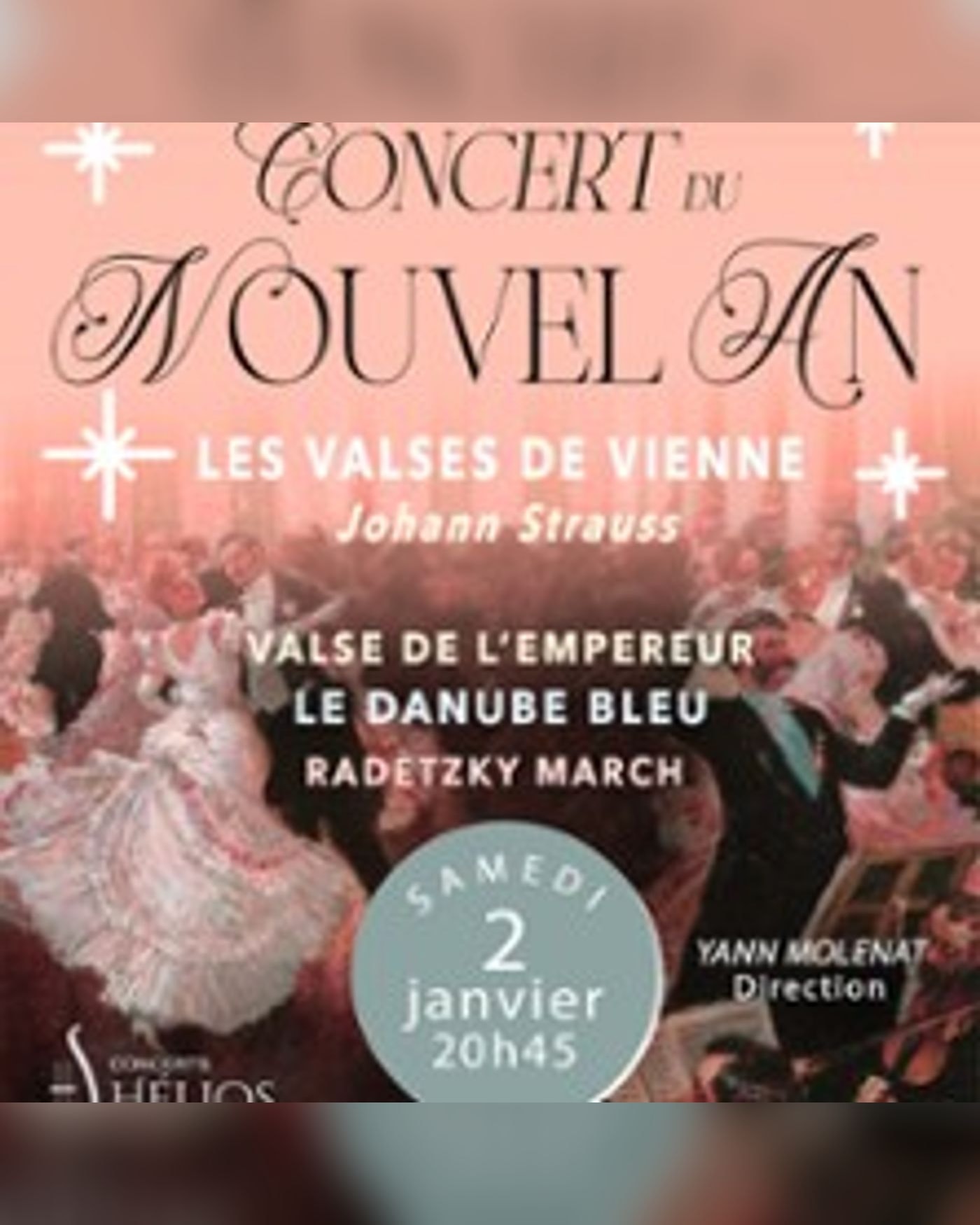 Affiche de Concert du Nouvel An - Les Valses de Johann Strauss