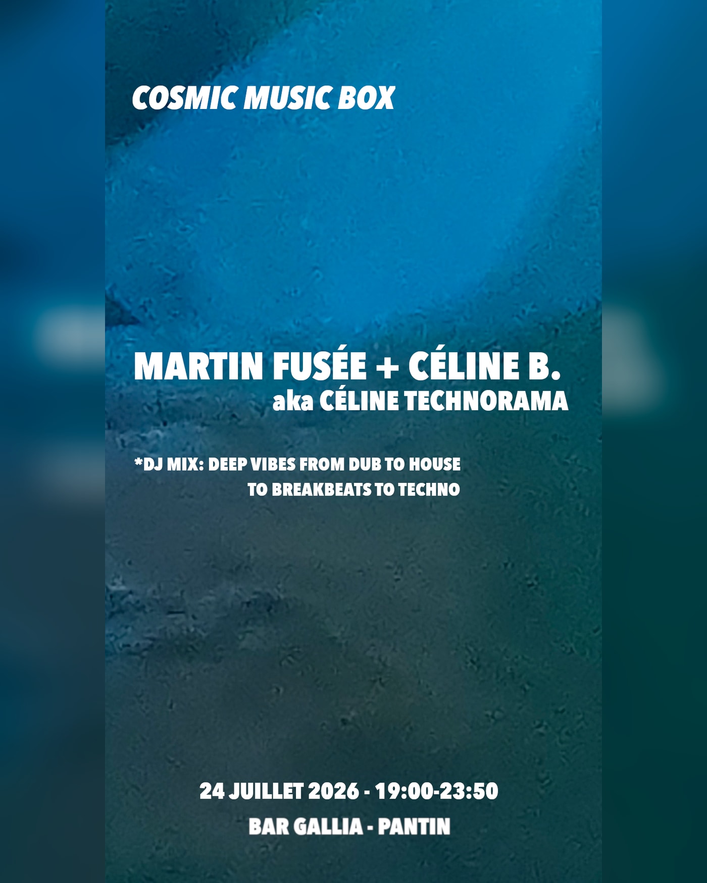 Cosmic Music Box: Martin Fusée + Céline B. aka Céline Technorama