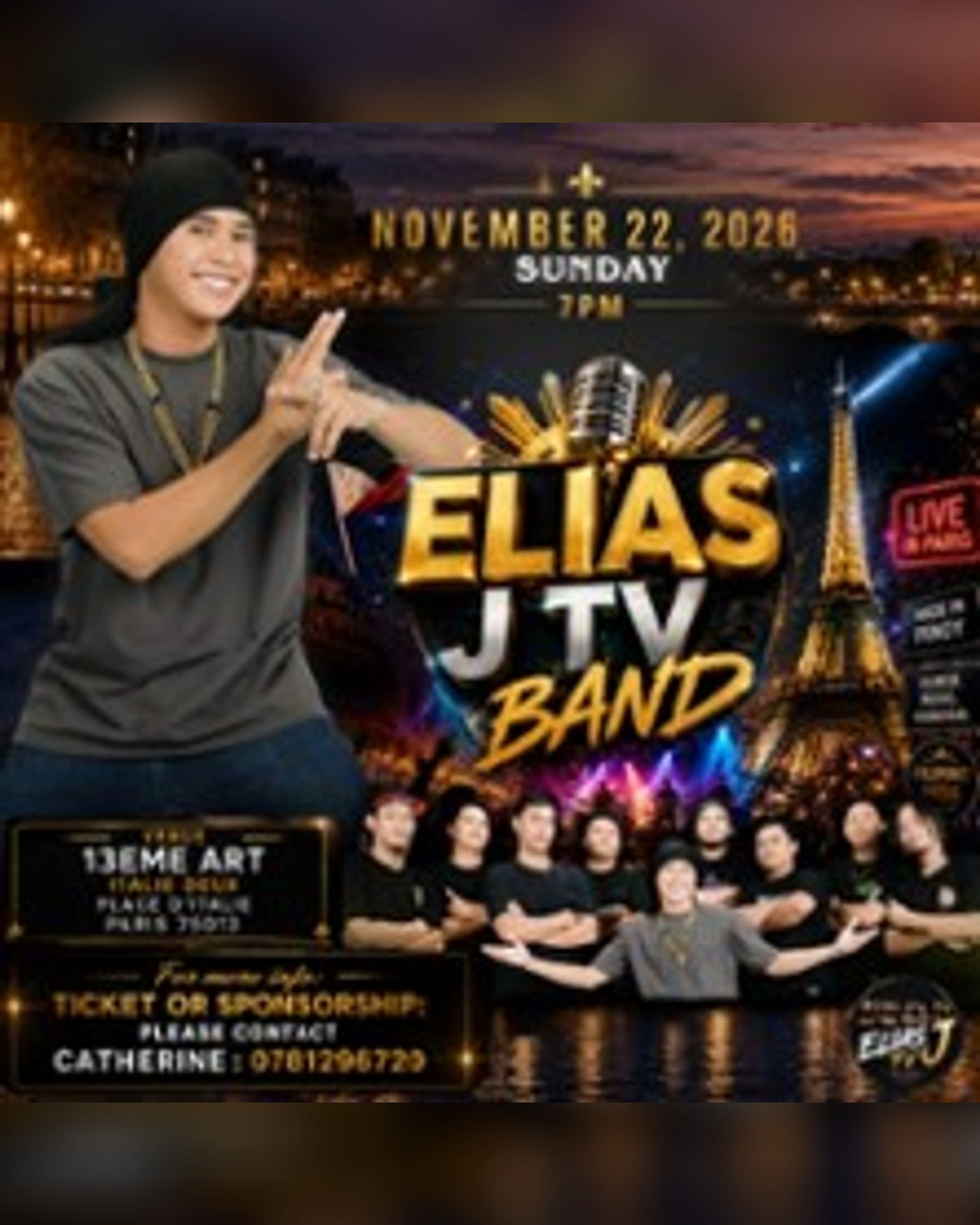 ELIAS J TV BAND Live in Paris