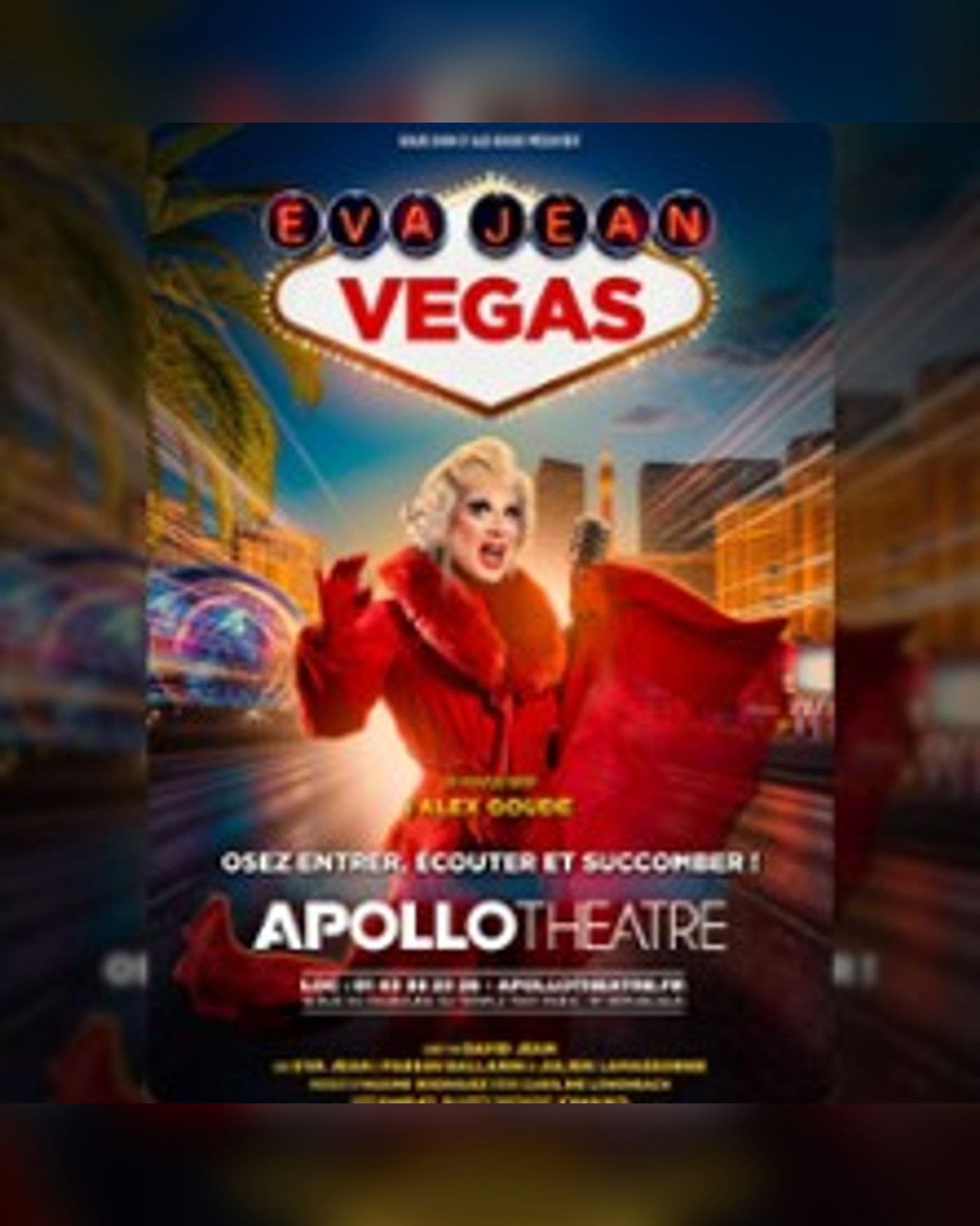 Affiche du spectacle Eva Jean - Vegas, Apollo Comedy - Salle 130