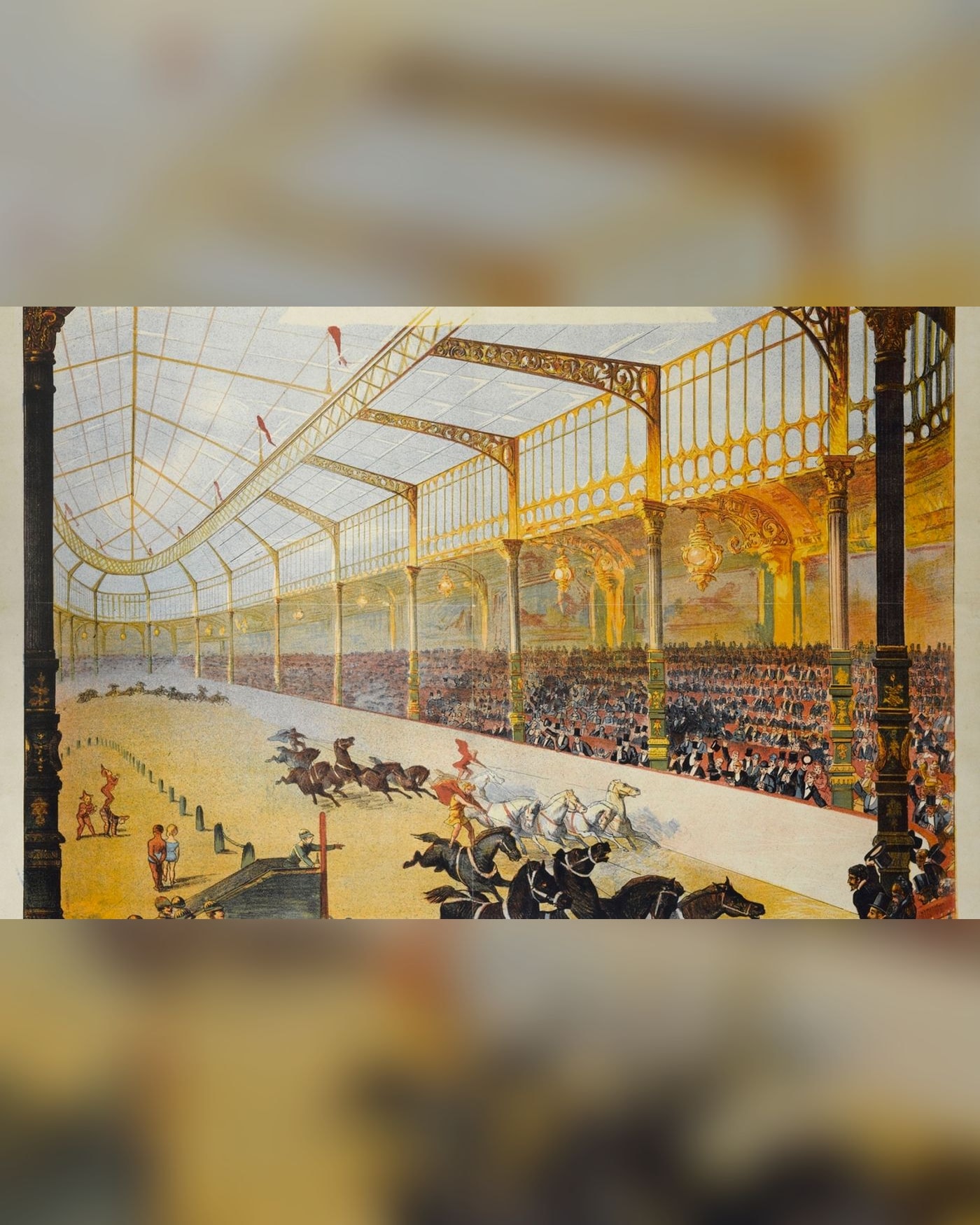 Vue Intérieure de l'Hippodrome du Pont de l'Alma.