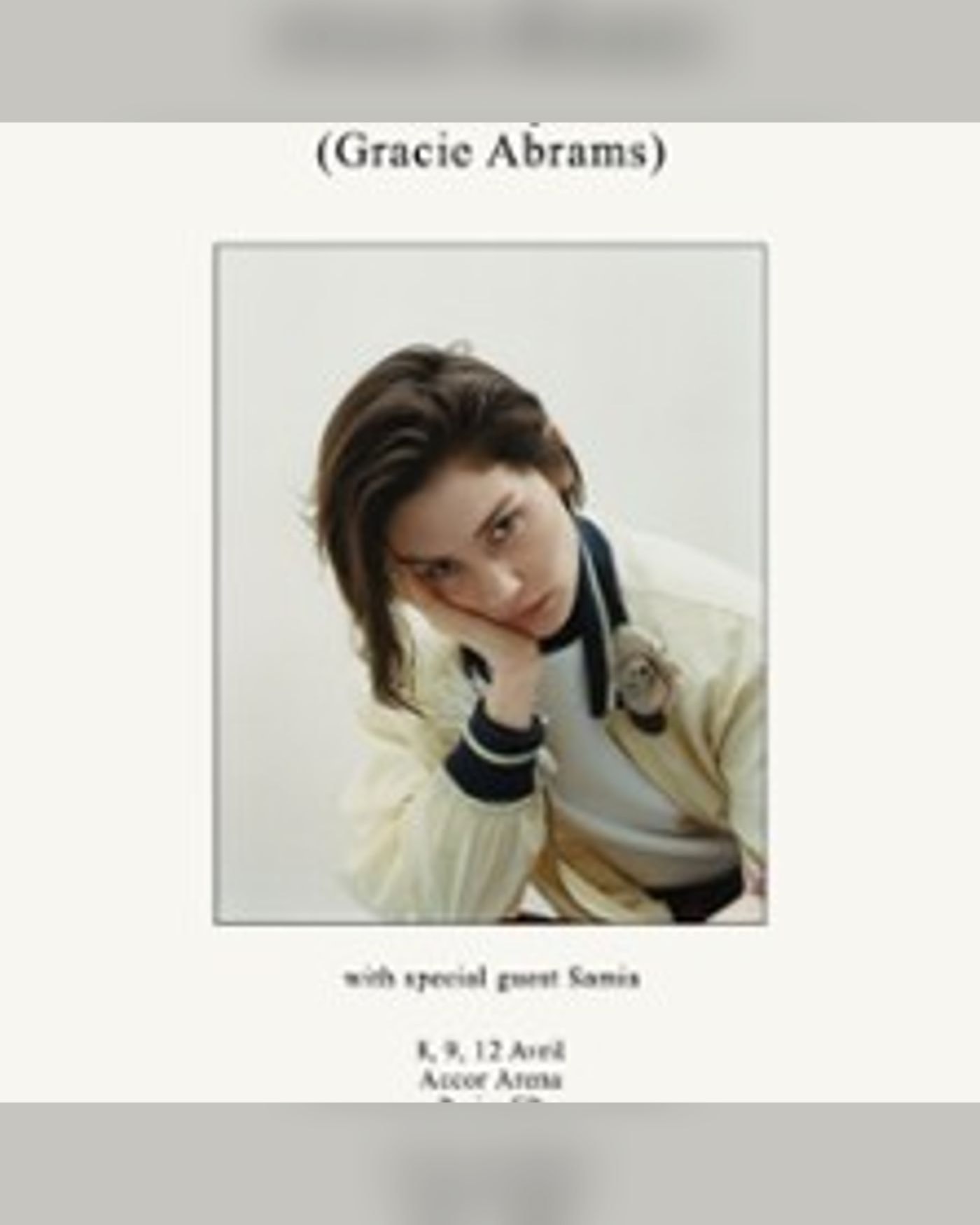 Gracie Abrams - The Look at My Life Tour