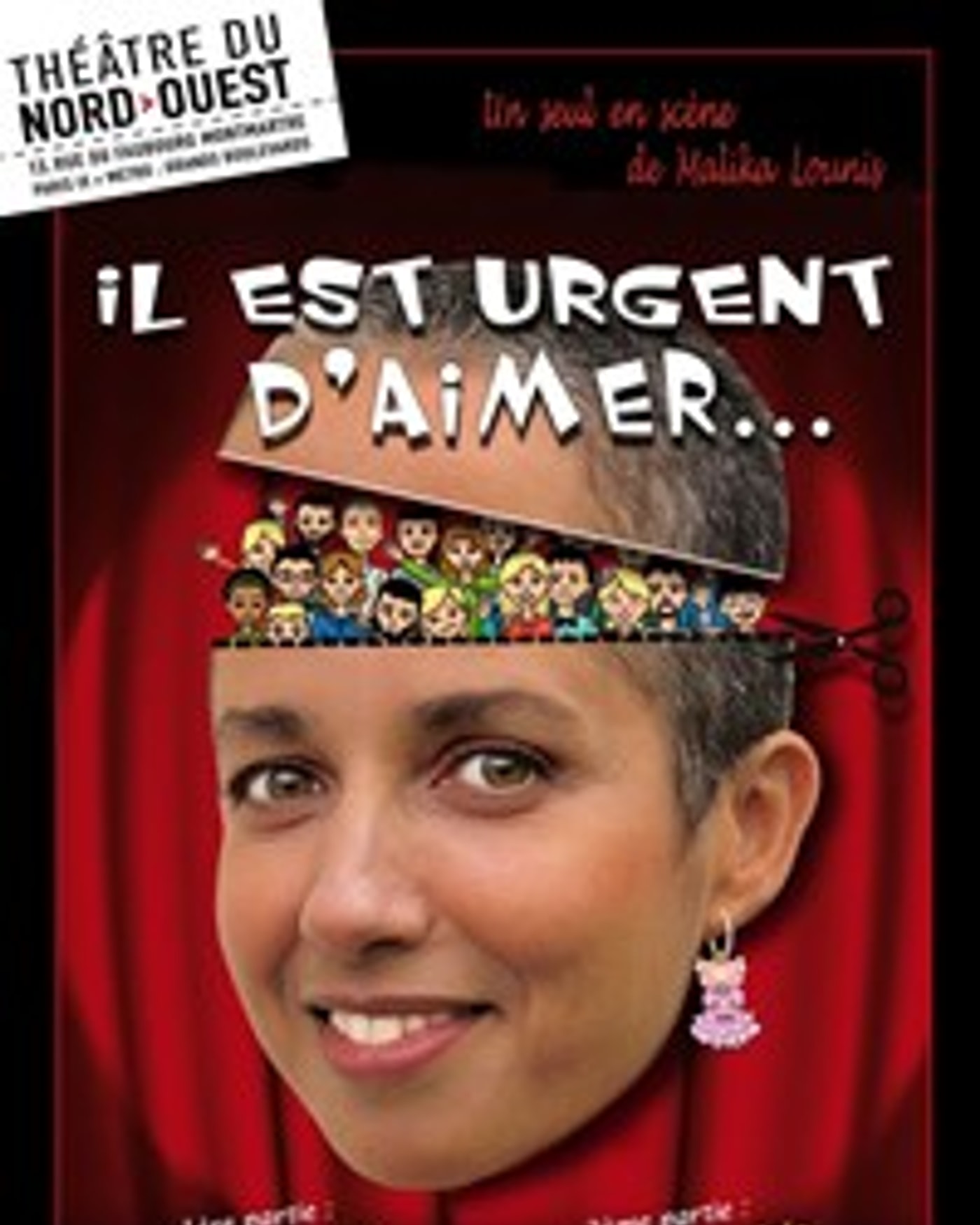 Affiche du spectacle Il est urgent d'aimer, Theatre du Nord — Ouest