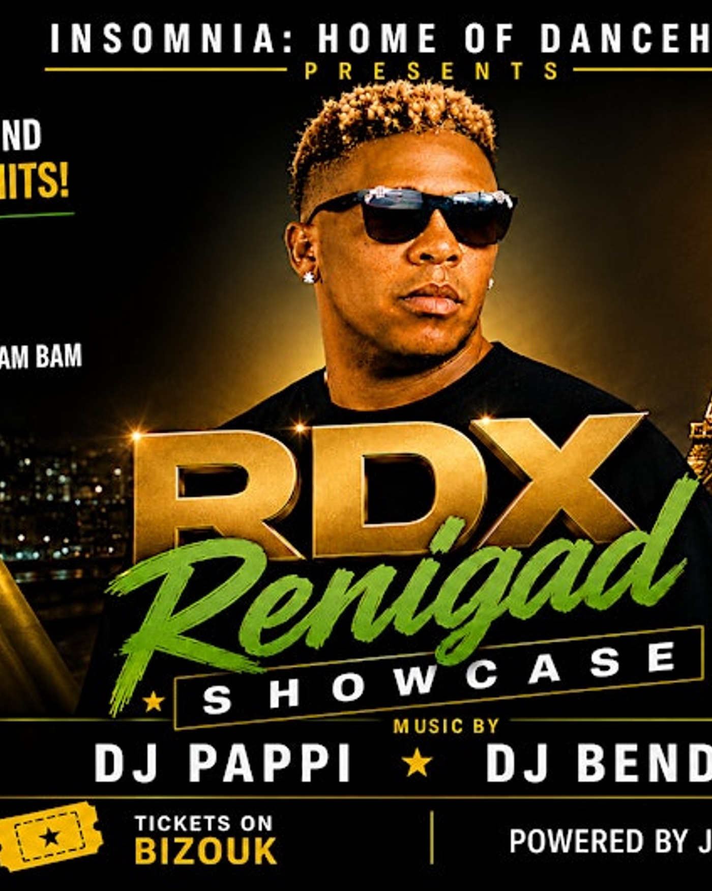 Poster for the concert ISOMNIA: RDX Showcase, La Casa Club