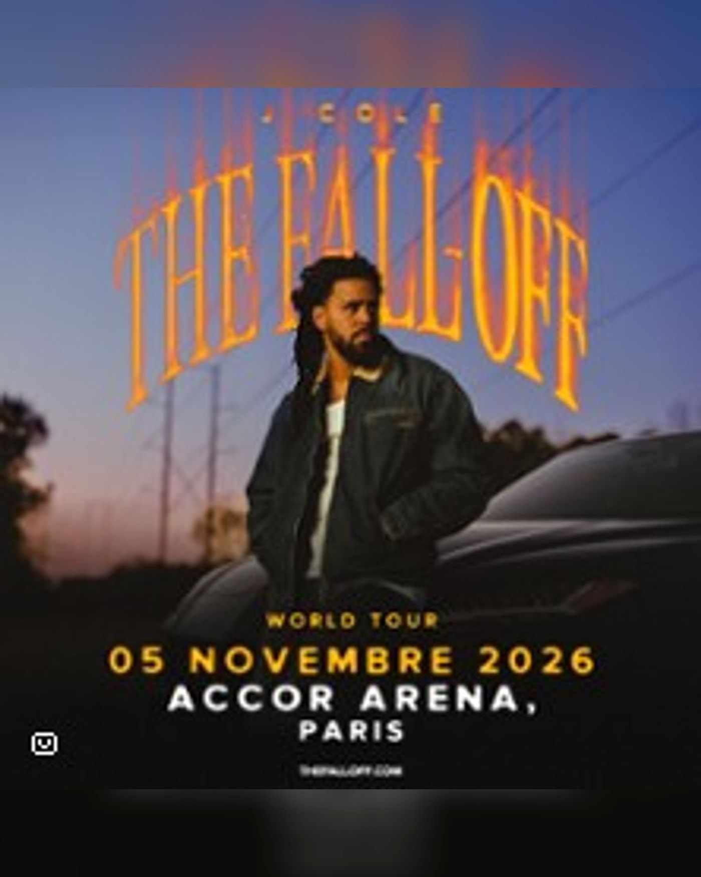 Affiche de J. Cole : The Fall-Off Tour
