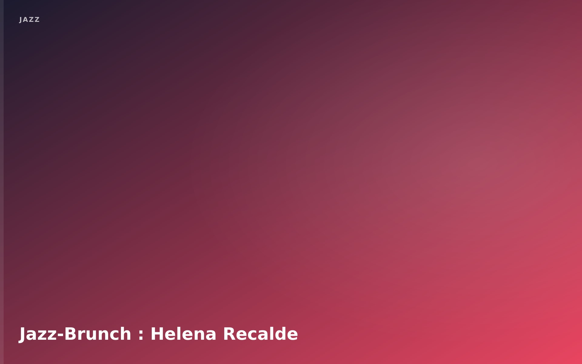 Jazz-Brunch : Helena Recalde