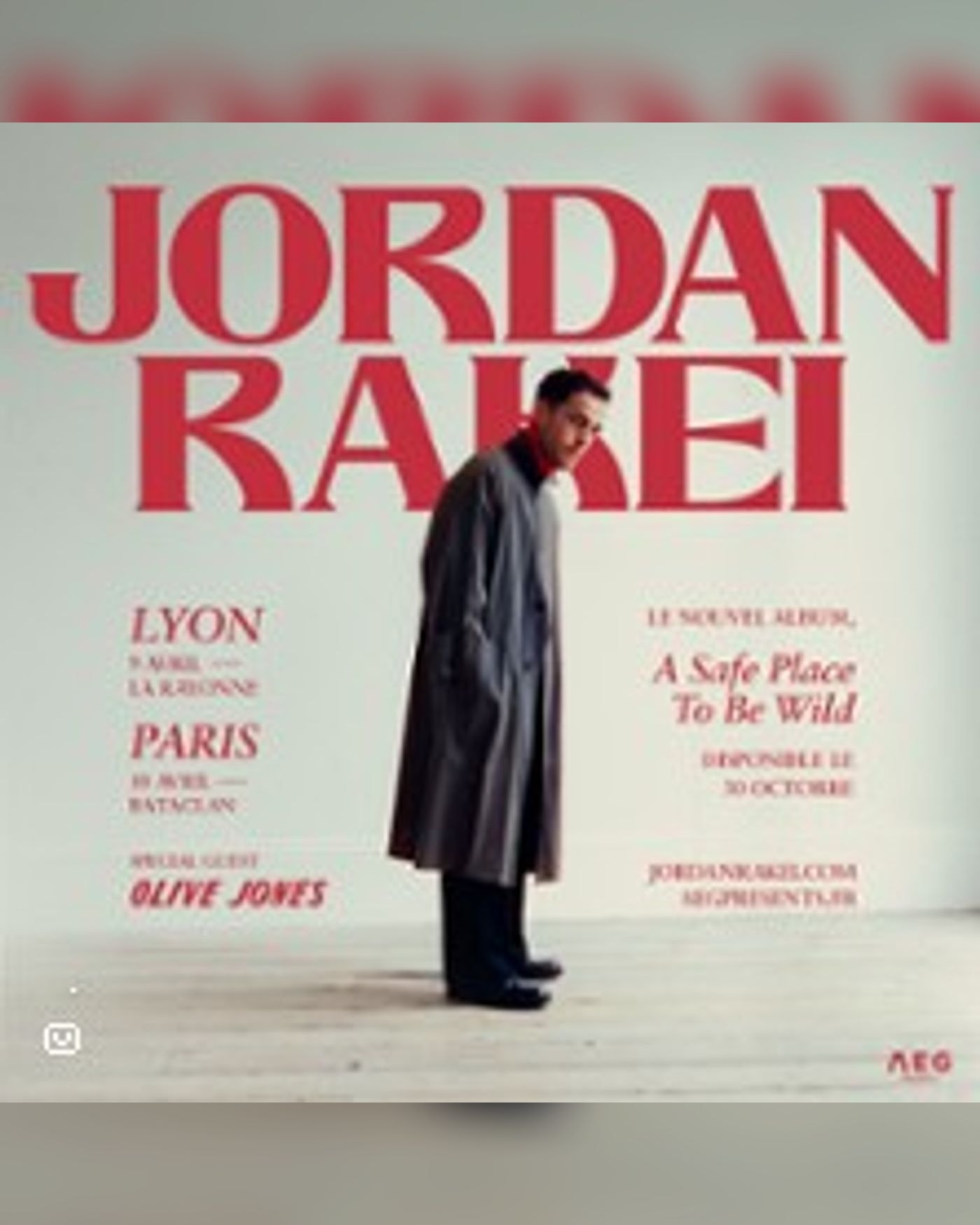 Jordan Rakei - Tournée