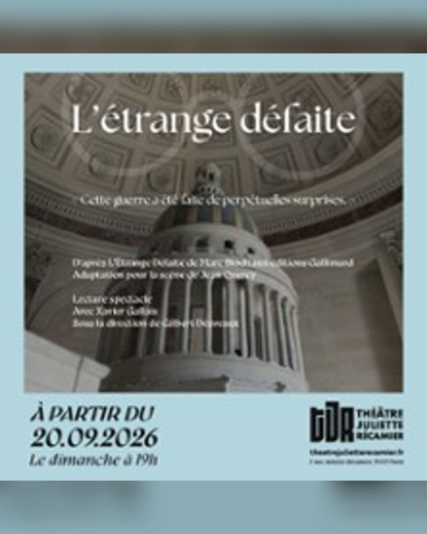 L'étrange Défaite - Cycle - Textes en Scène