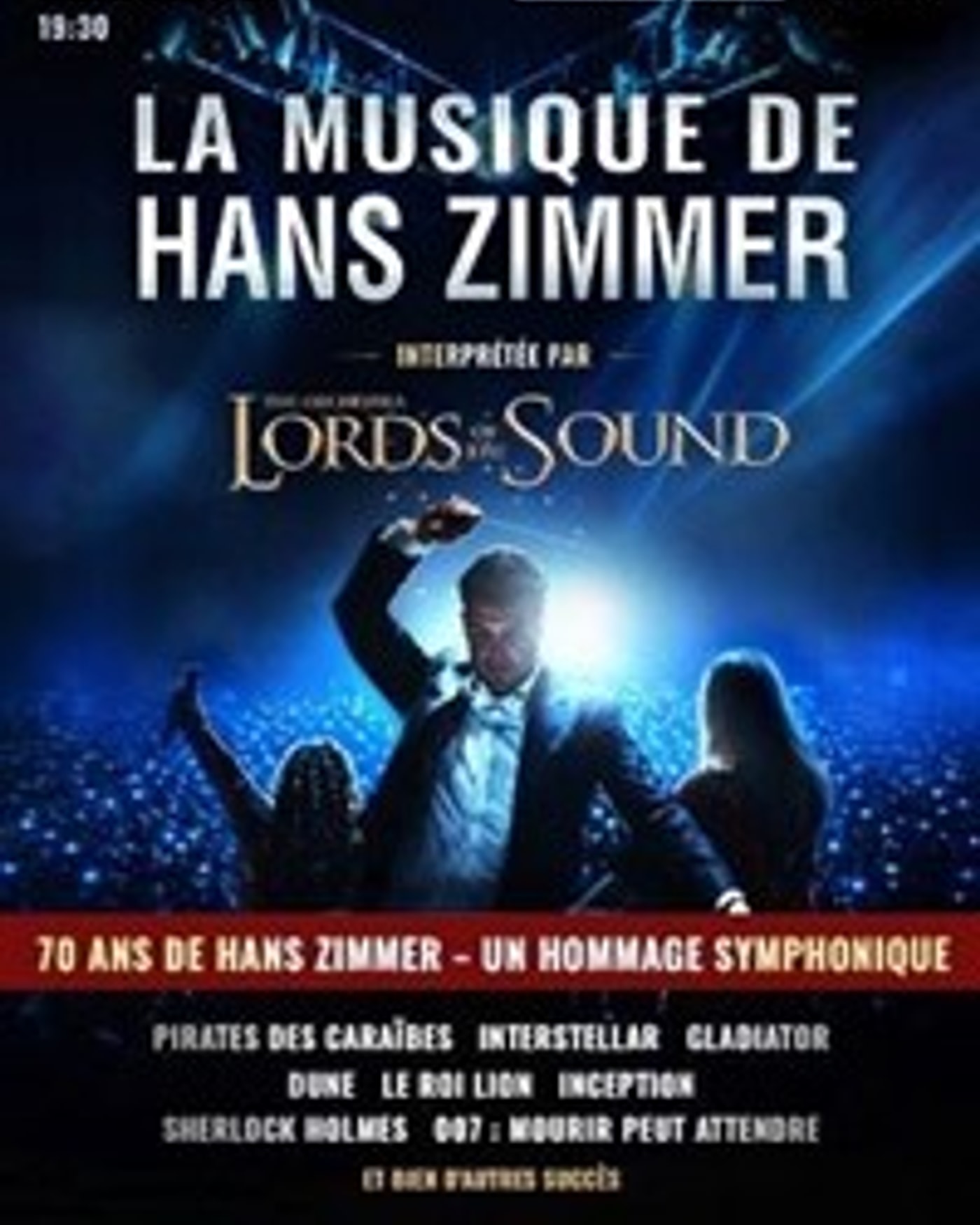 Poster for the concert La musique de Hans Zimmer, Casino de Paris