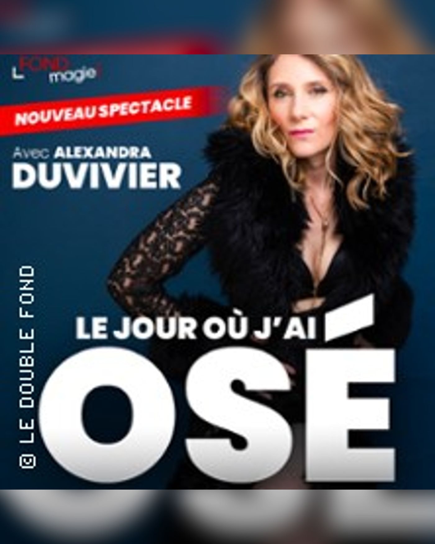 Poster for the show Le Jour où j'ai Osé, Le Double Fond