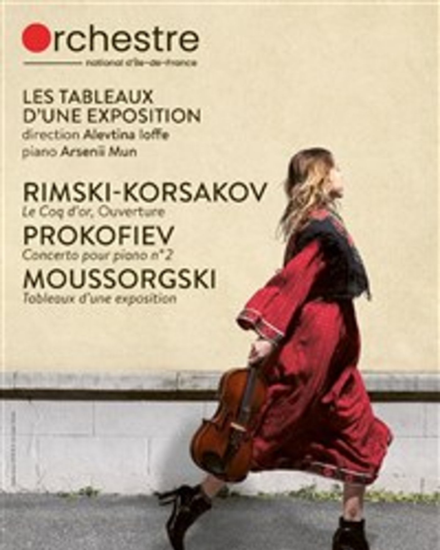 Affiche du concerto Les Tableaux d'une Exposition, Opéra de Massy