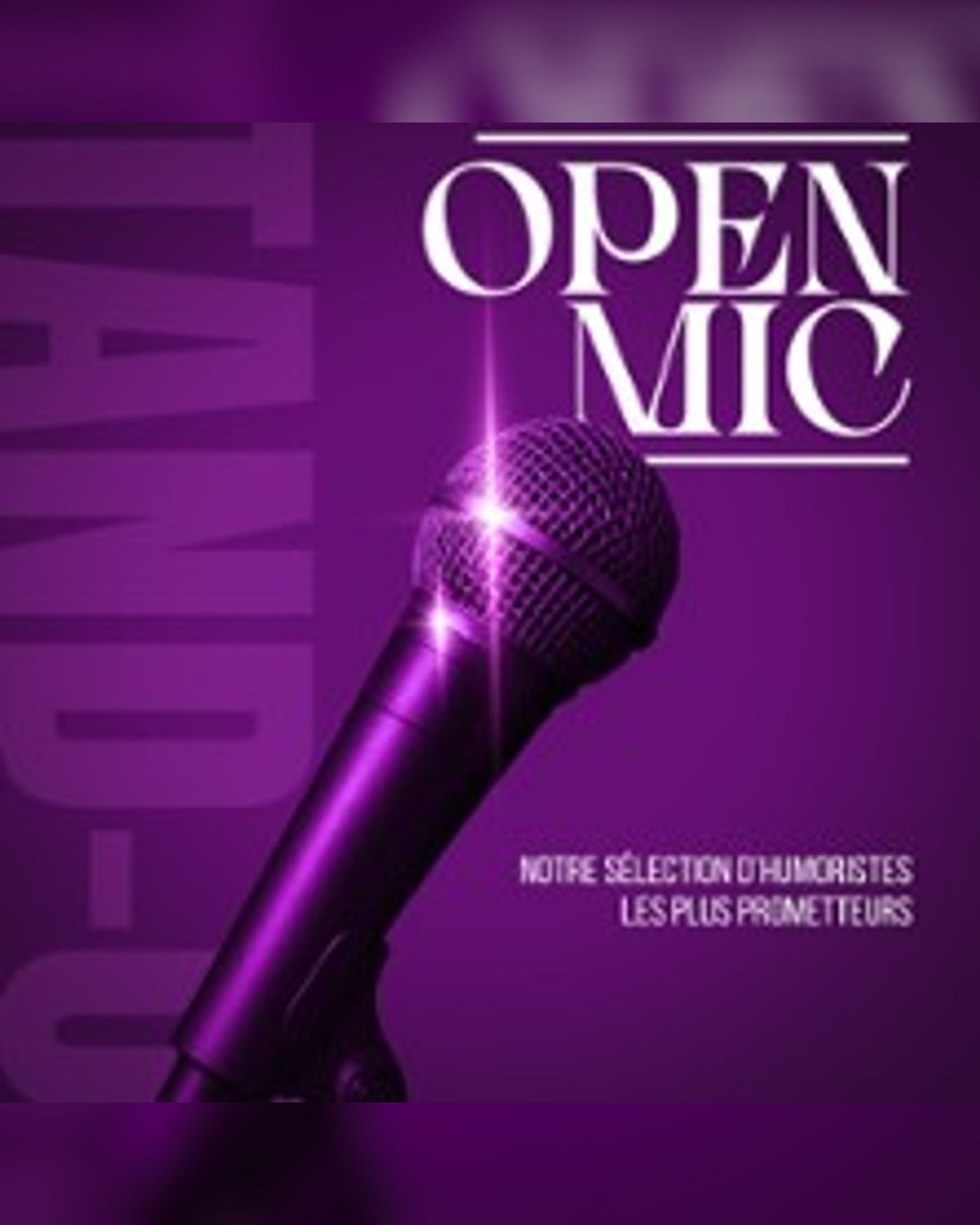 Affiche du spectacle Open Mic, The Joke Comedy Club
