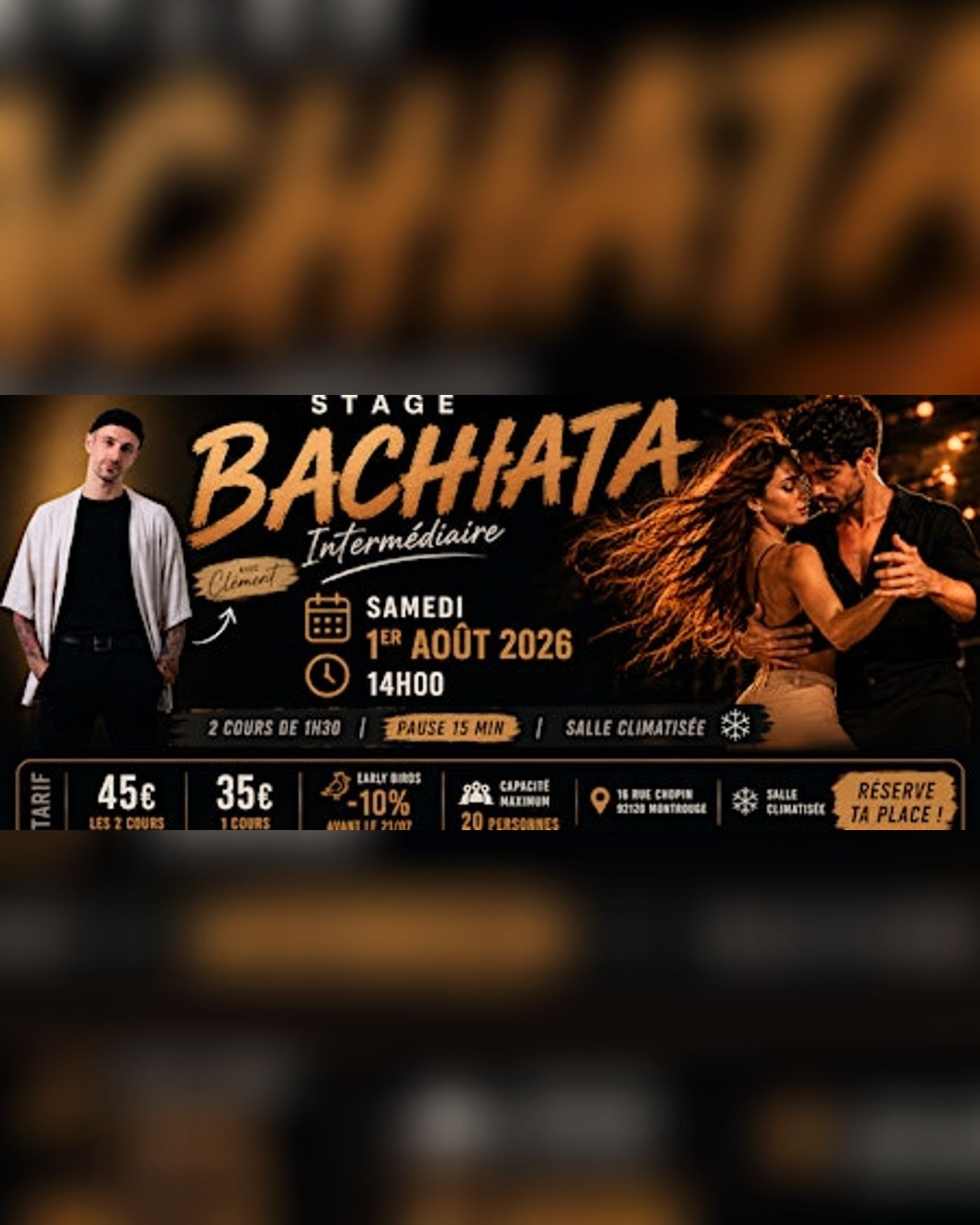 Stage estival Bachata Musicalité et Corporalité