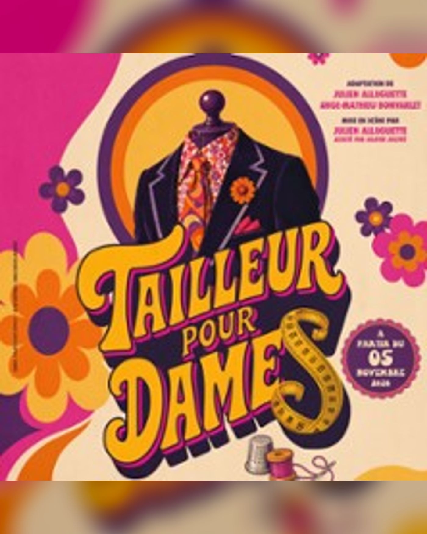 Affiche du spectacle Tailleur pour Dames, Théâtre de la Madeleine