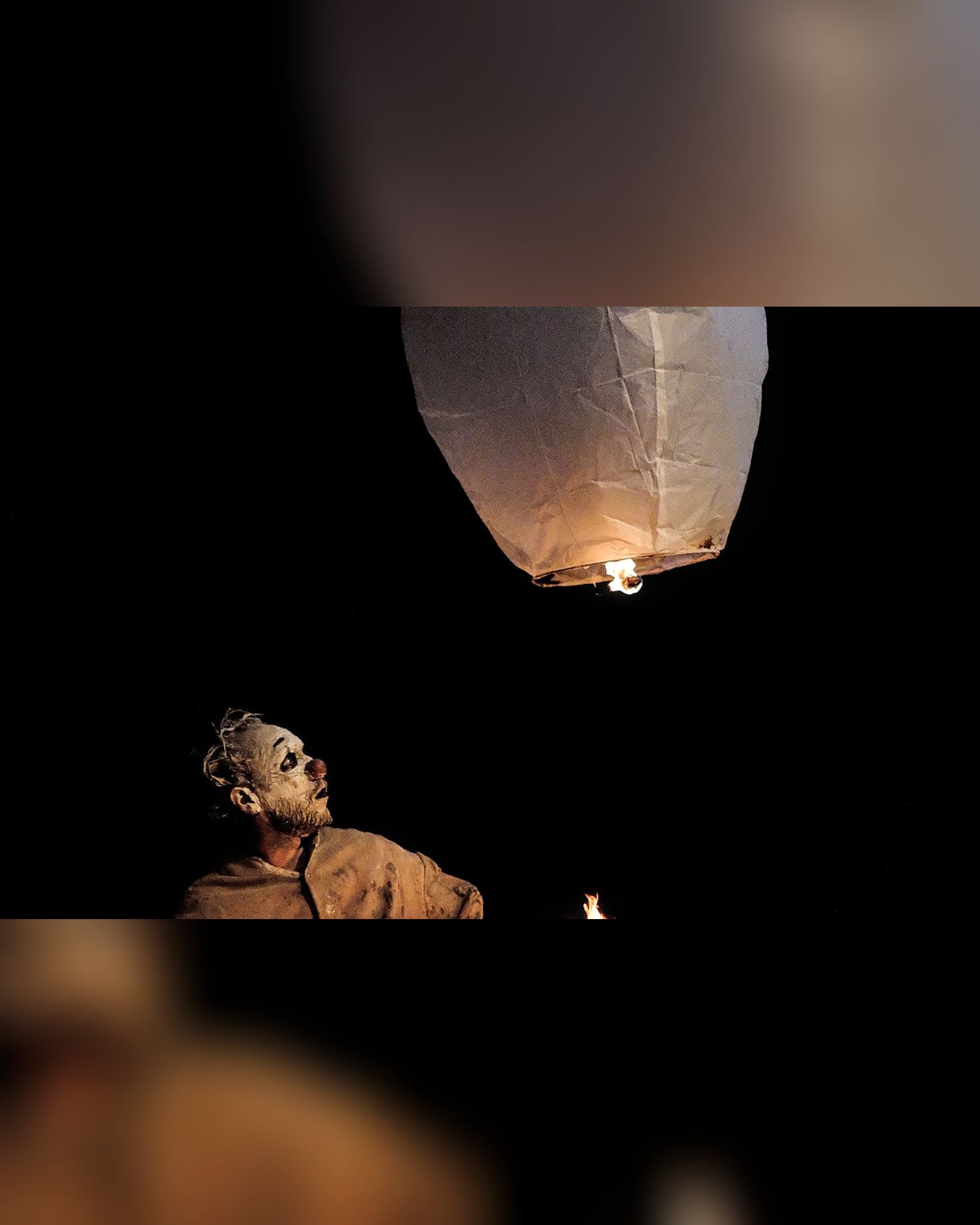 Un spectacle de clown qui met le feu