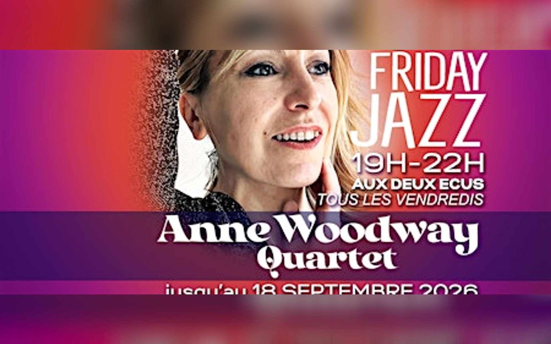 Anne Woodway Quartet FRIDAY JAZZ
