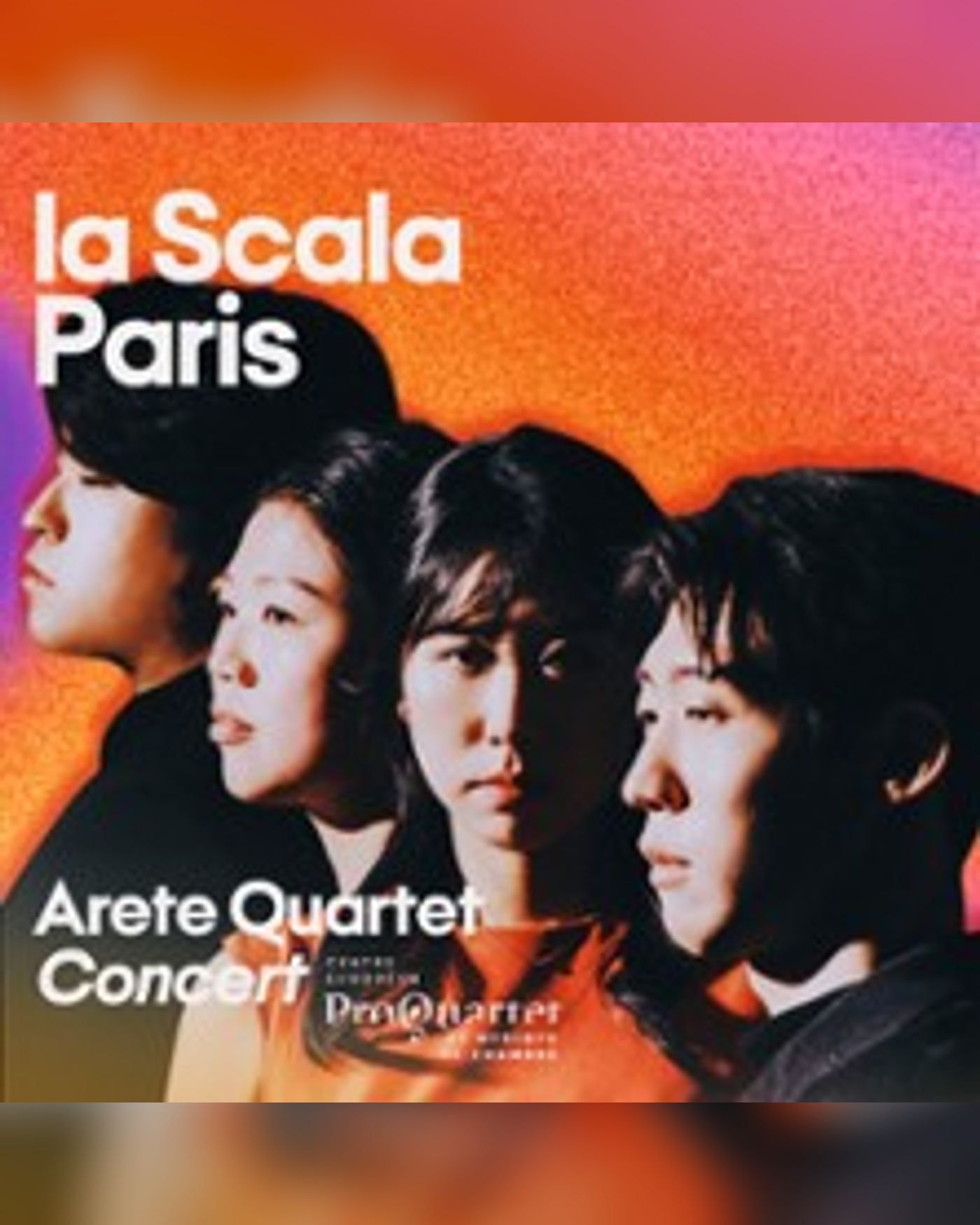 Poster for the concert Arete Quartet, La Scala - La Piccola