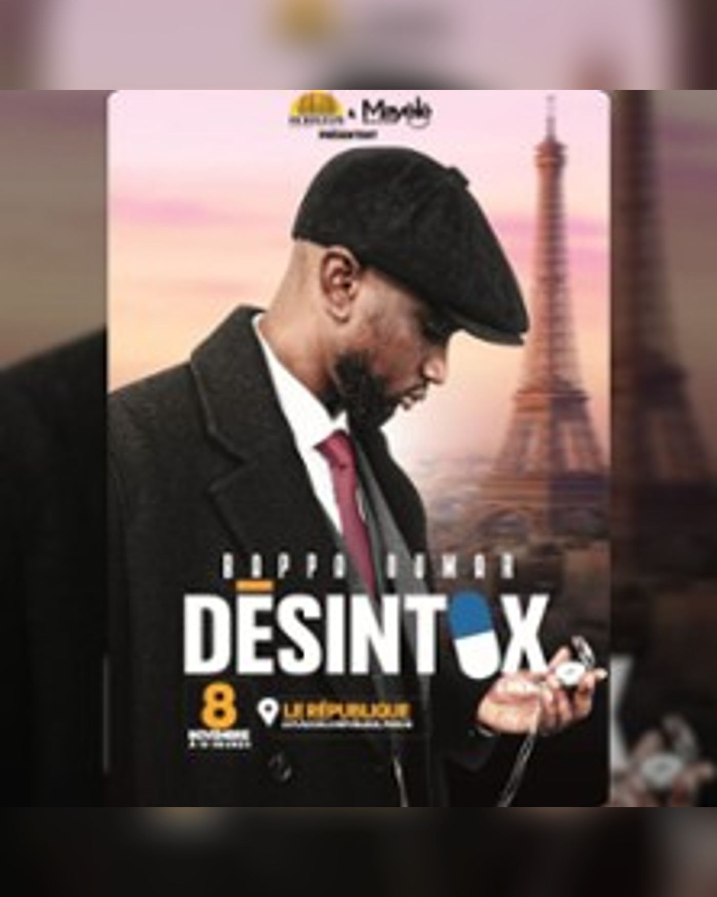 Affiche du spectacle Bappa Oumar dans Désintox, Le République - Salle 1