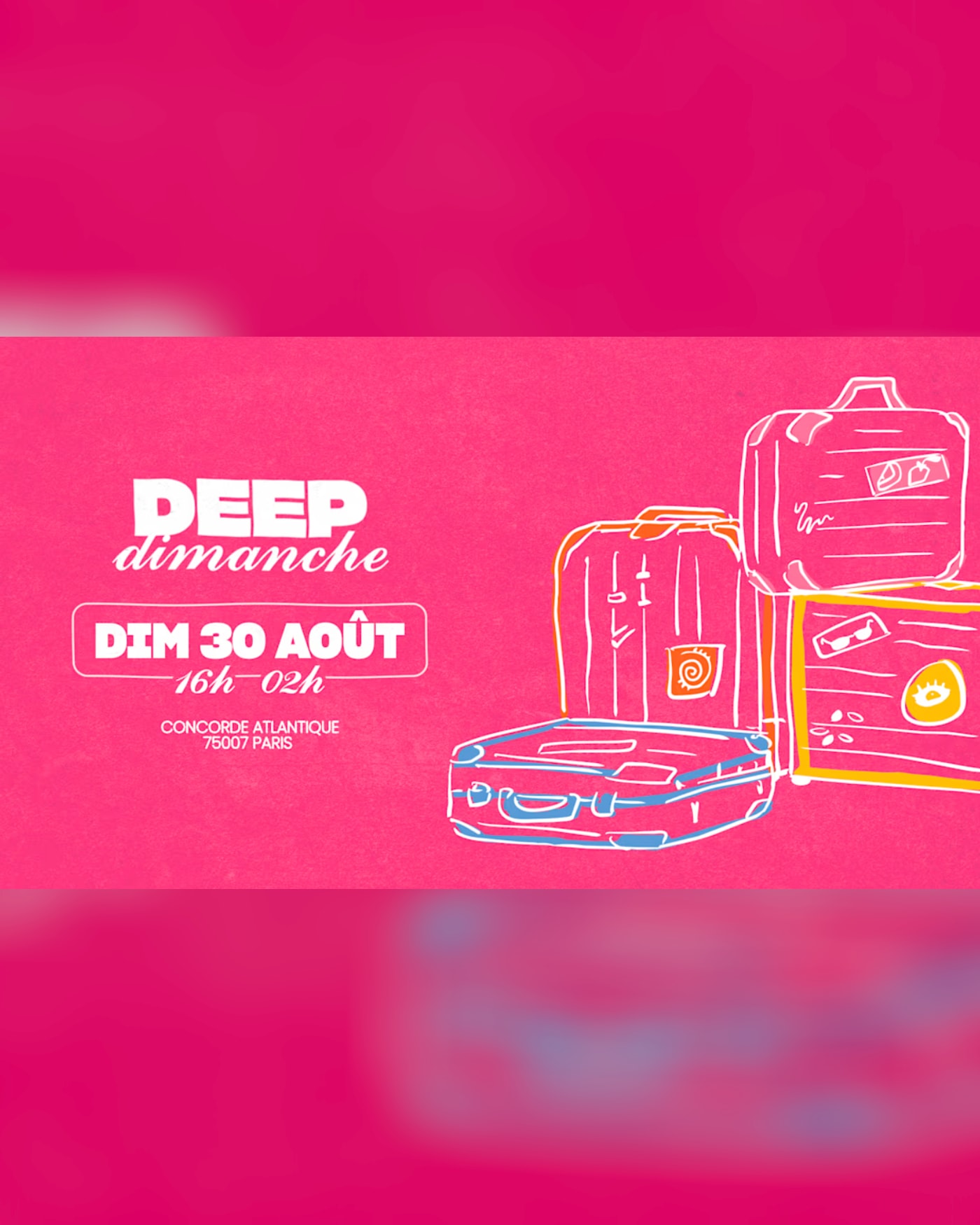 Affiche du concert Deep Sunday Rooftop Party, Concorde Atlantique