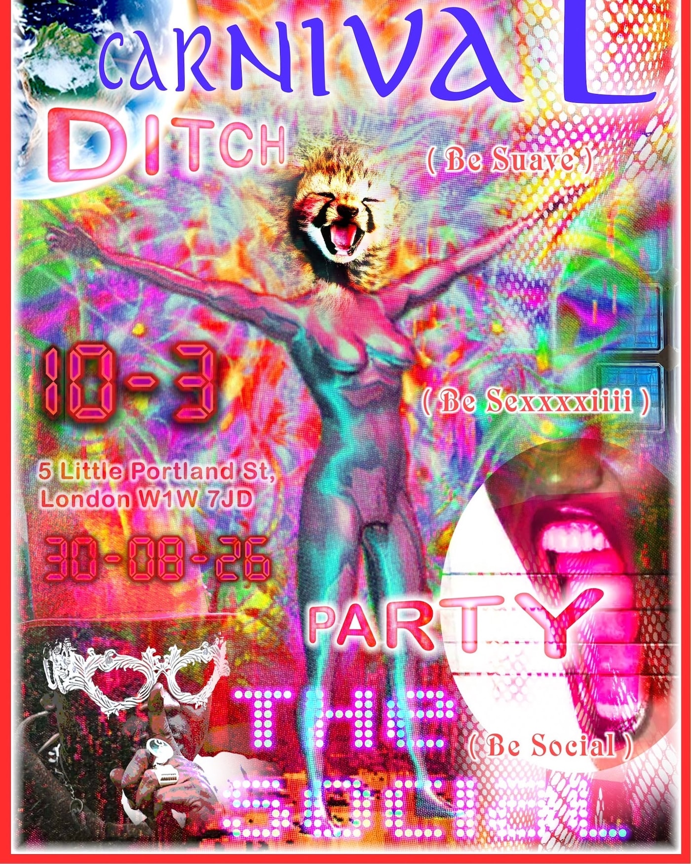 Affiche du concert Ditch Party, Social Club