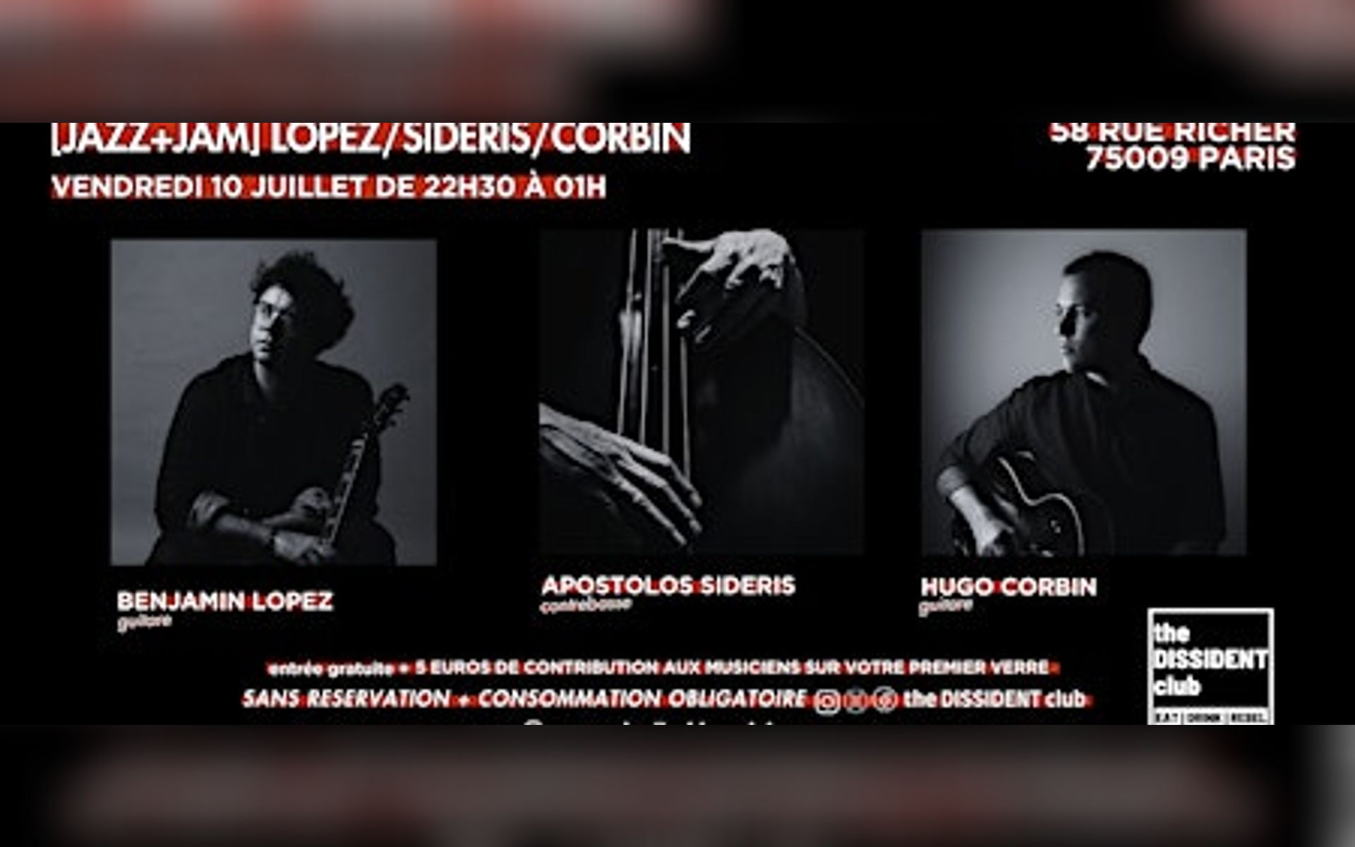 [JAZZ+JAM] Lopez/Sideris/Corbin