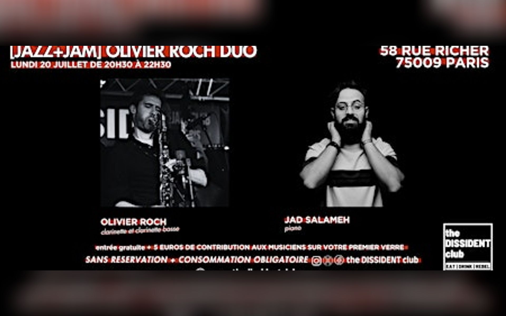 [JAZZ+JAM] Olivier Roch Duo