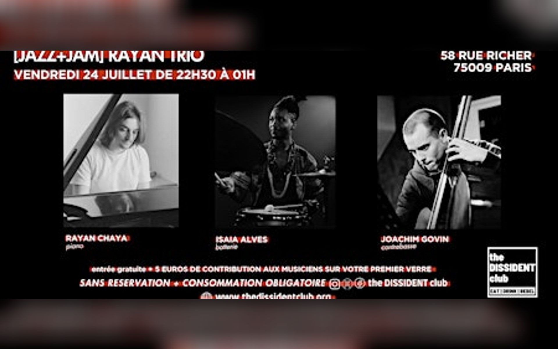 [JAZZ+JAM] Rayan Trio