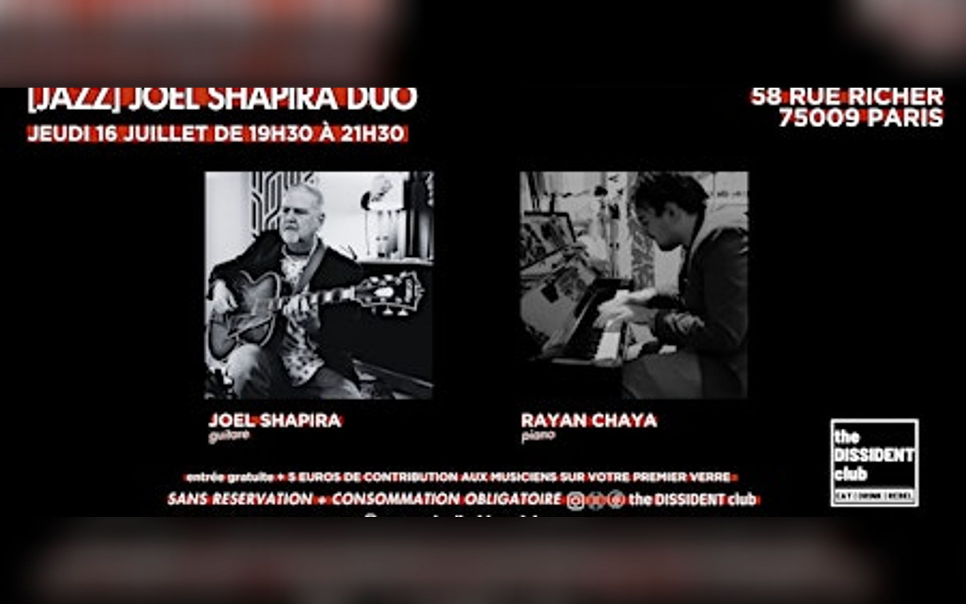 [JAZZ] Joel Shapira Duo