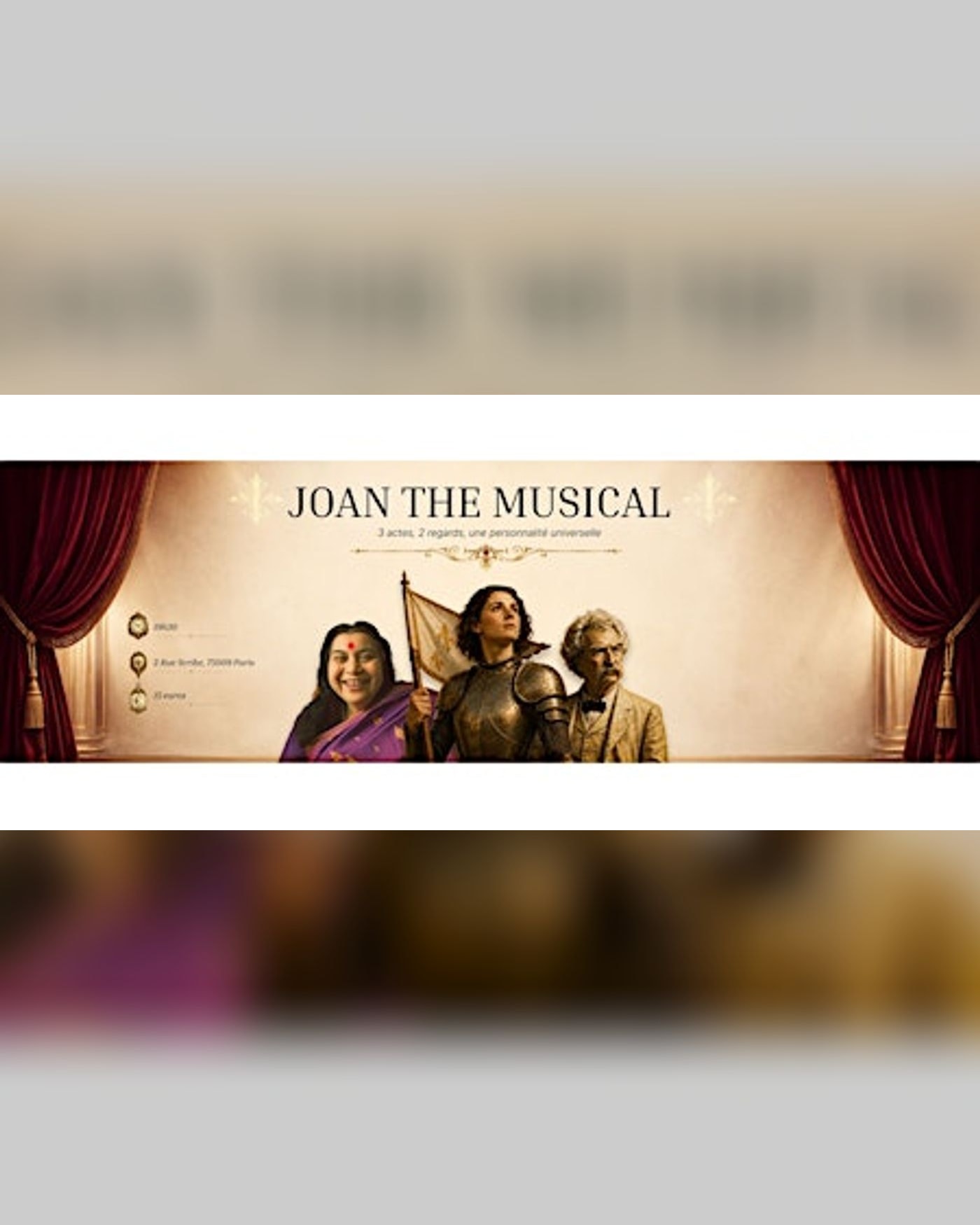 Joan The Musical - 3 actes, 2 regards, une personnalité universelle