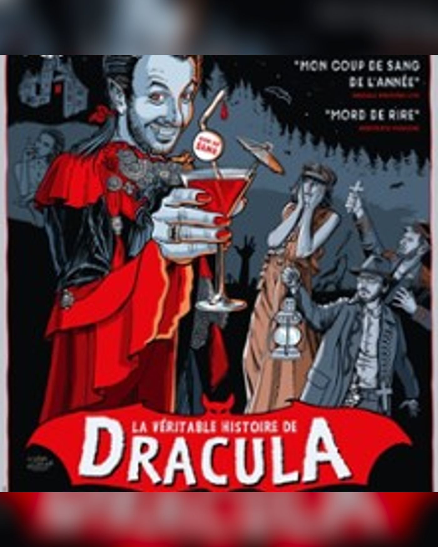 Affiche du spectacle La Véritable Histoire de Dracula, Espace JKM