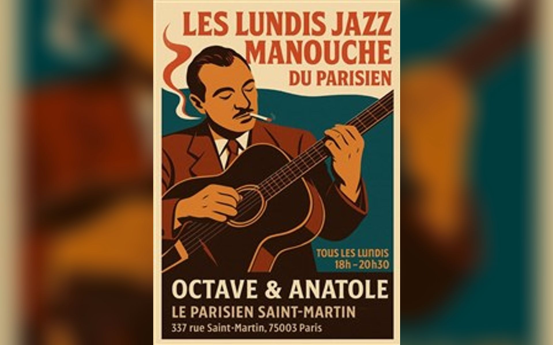 Affiche de Les lundis Jazz manouche