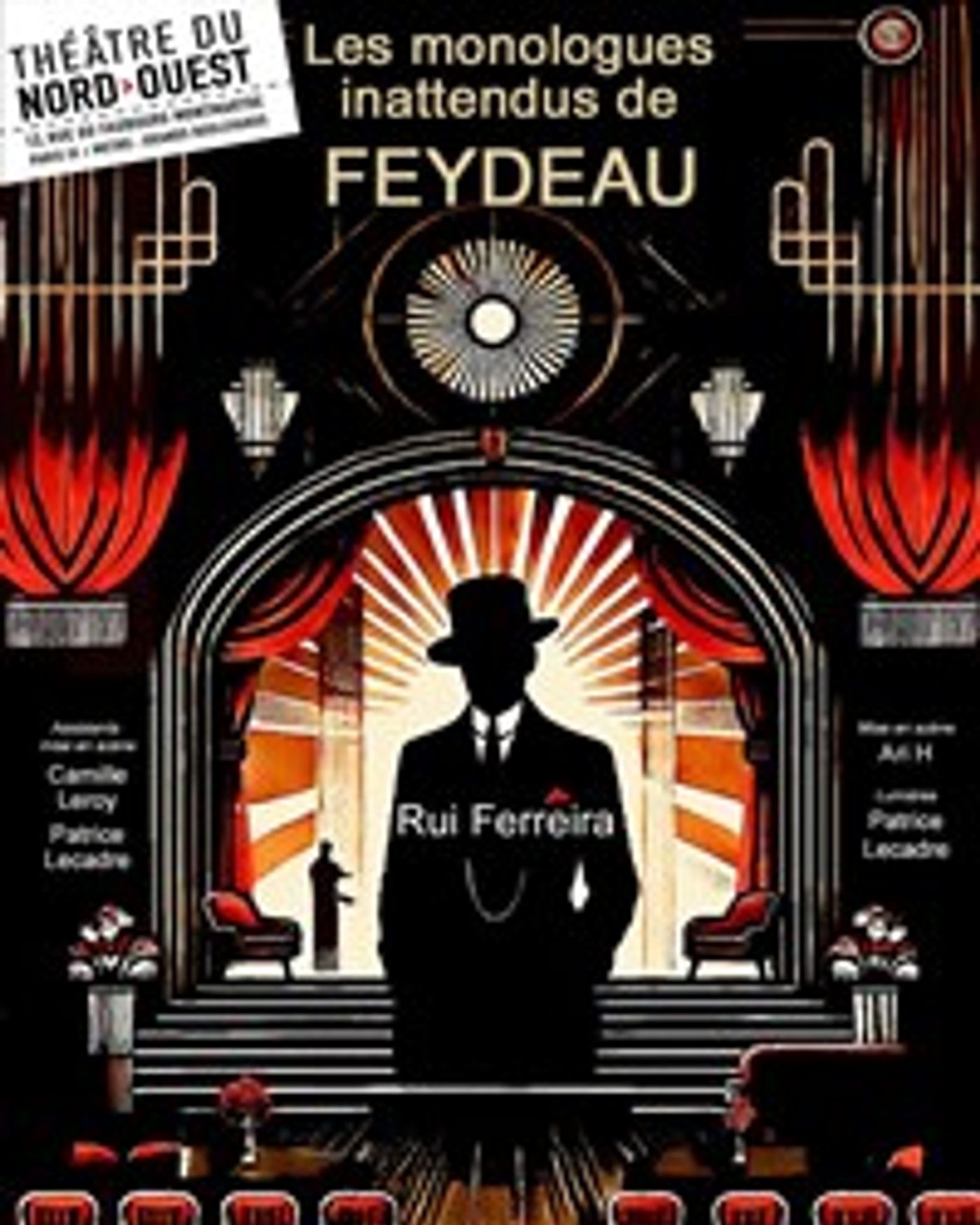 Affiche du spectacle Les Monologues inattendus de Feydeau, Theatre du Nord — Ouest