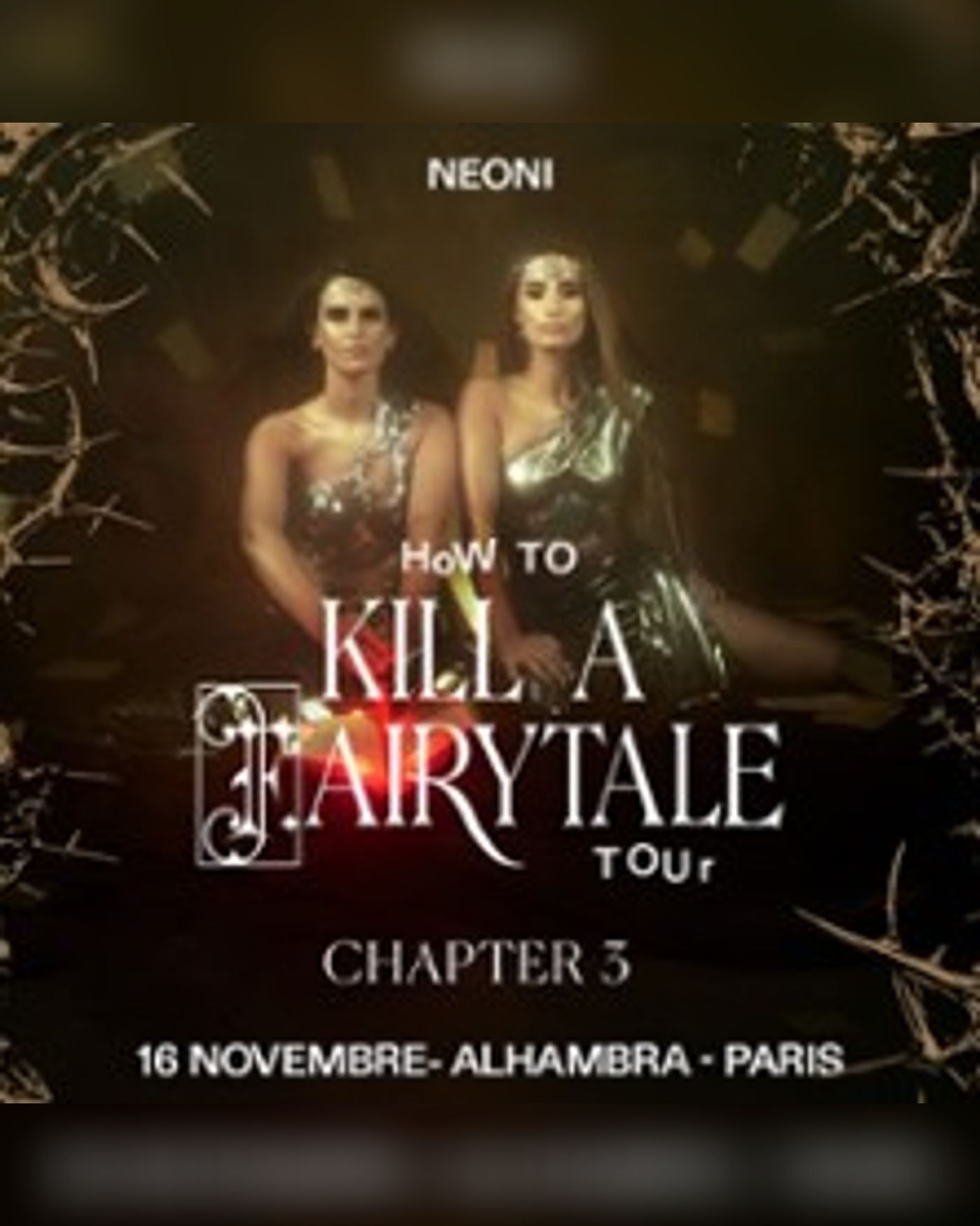Neoni Singer Neoni live in Paris 2026: dates and tickets