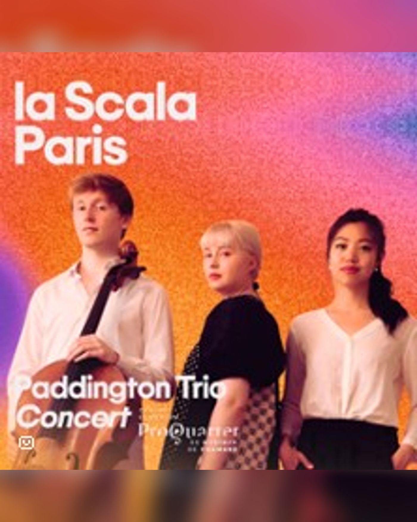 Affiche du concert Paddington Trio, La Scala - La Piccola