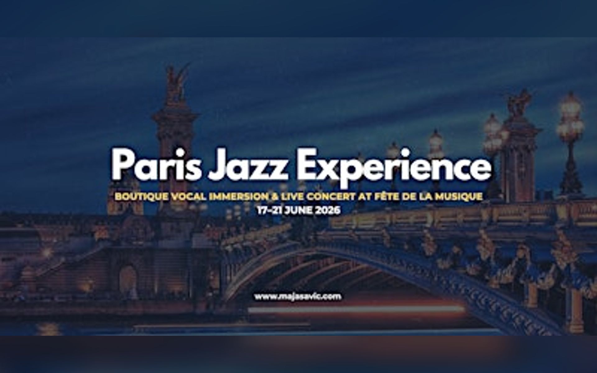Paris Jazz Experience 2026 | Vocal Immersion &