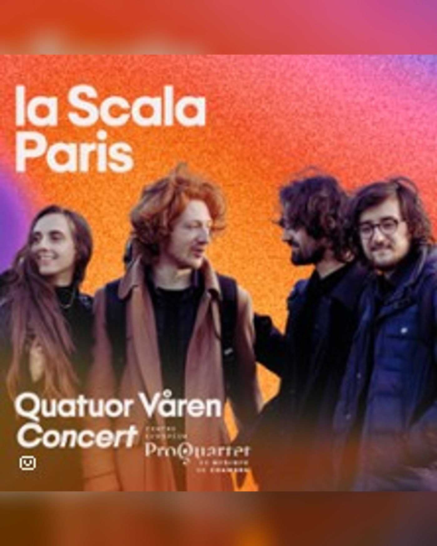 Affiche du concert Quatuor Våren, La Scala - La Piccola