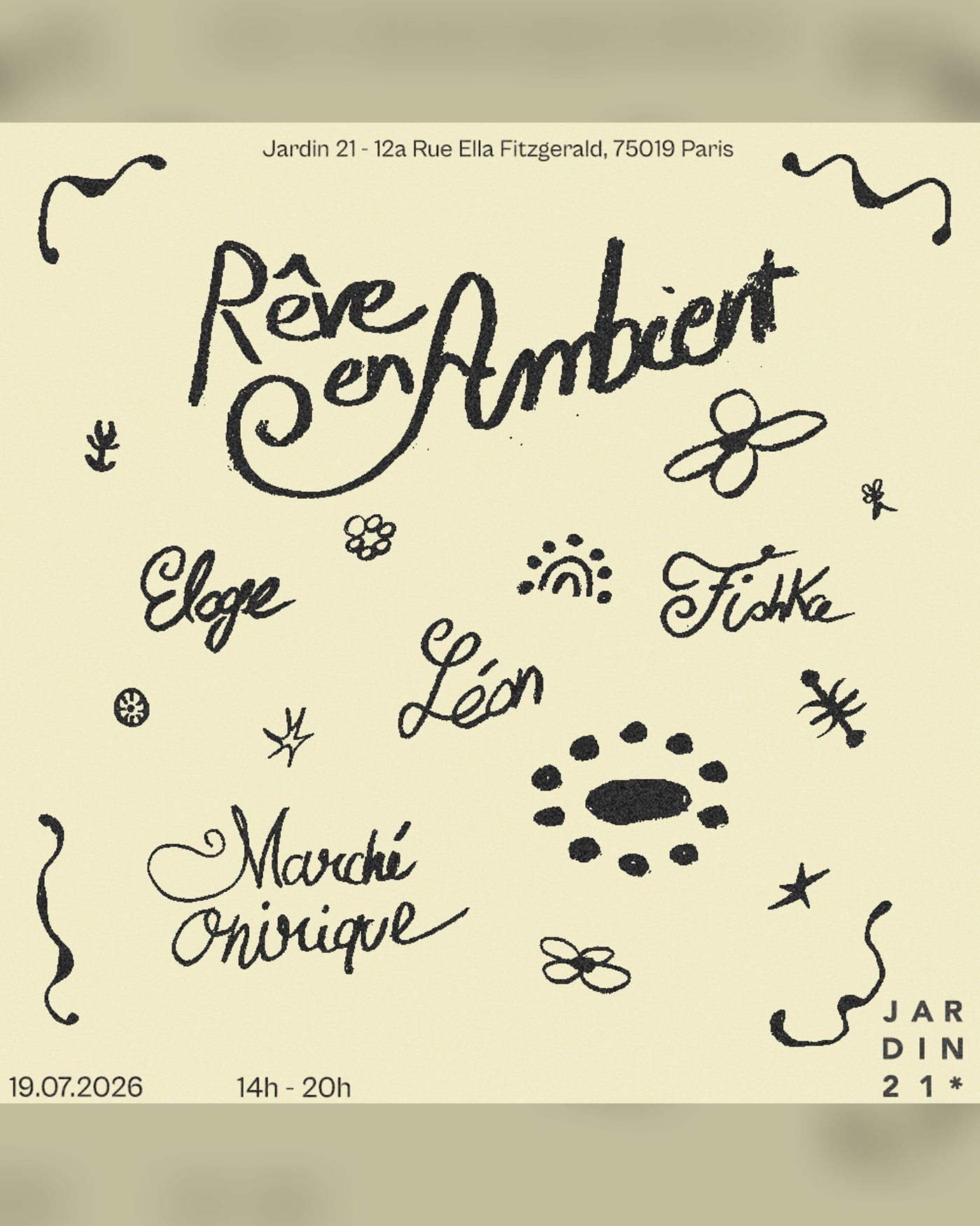 Rêve en Ambient • Chill Open Air • Jardin 21