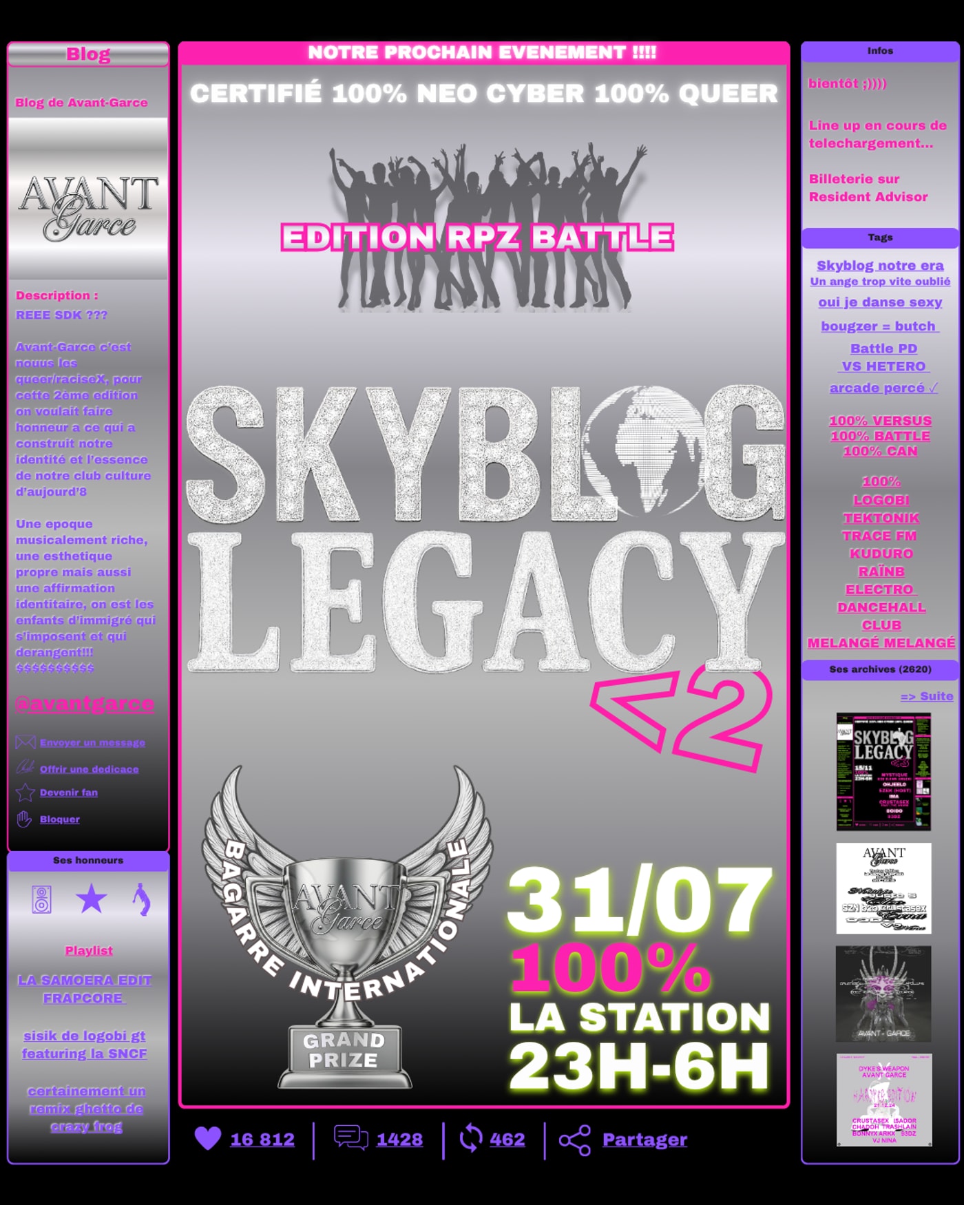 Skyblog Legacy <2 edition RPZ