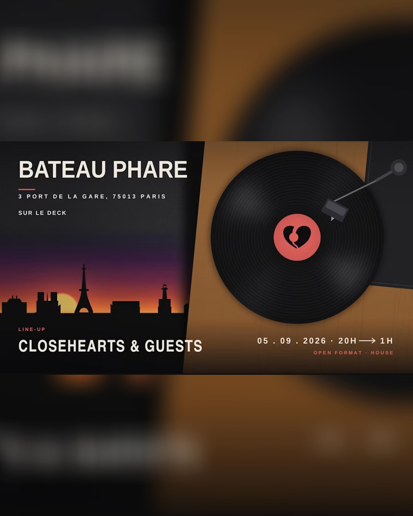 Affiche du concert Sunset Session, Le Bateau Phare