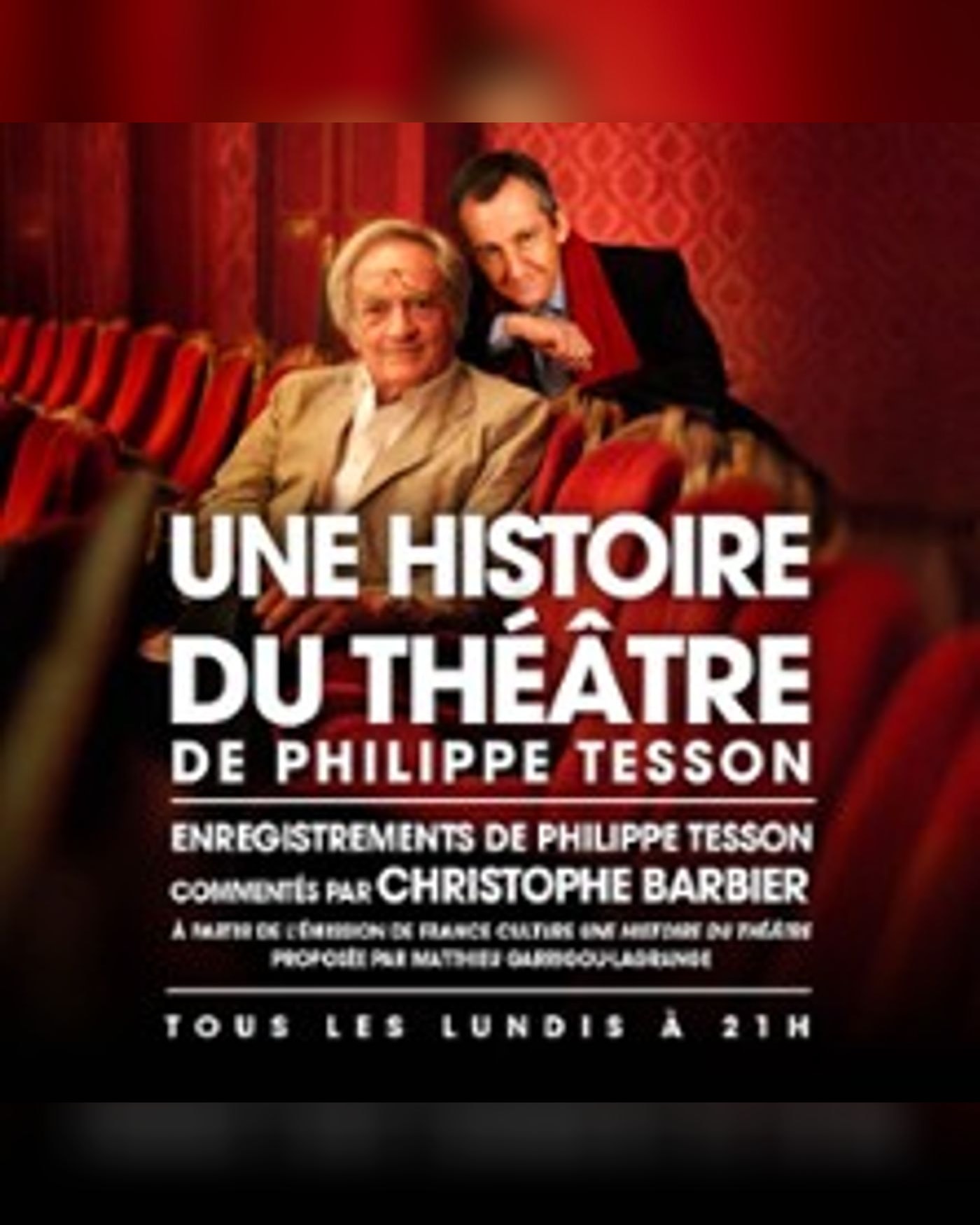 Affiche du spectacle Une Histoire du Théâtre, Poche Montparnasse Pte Salle