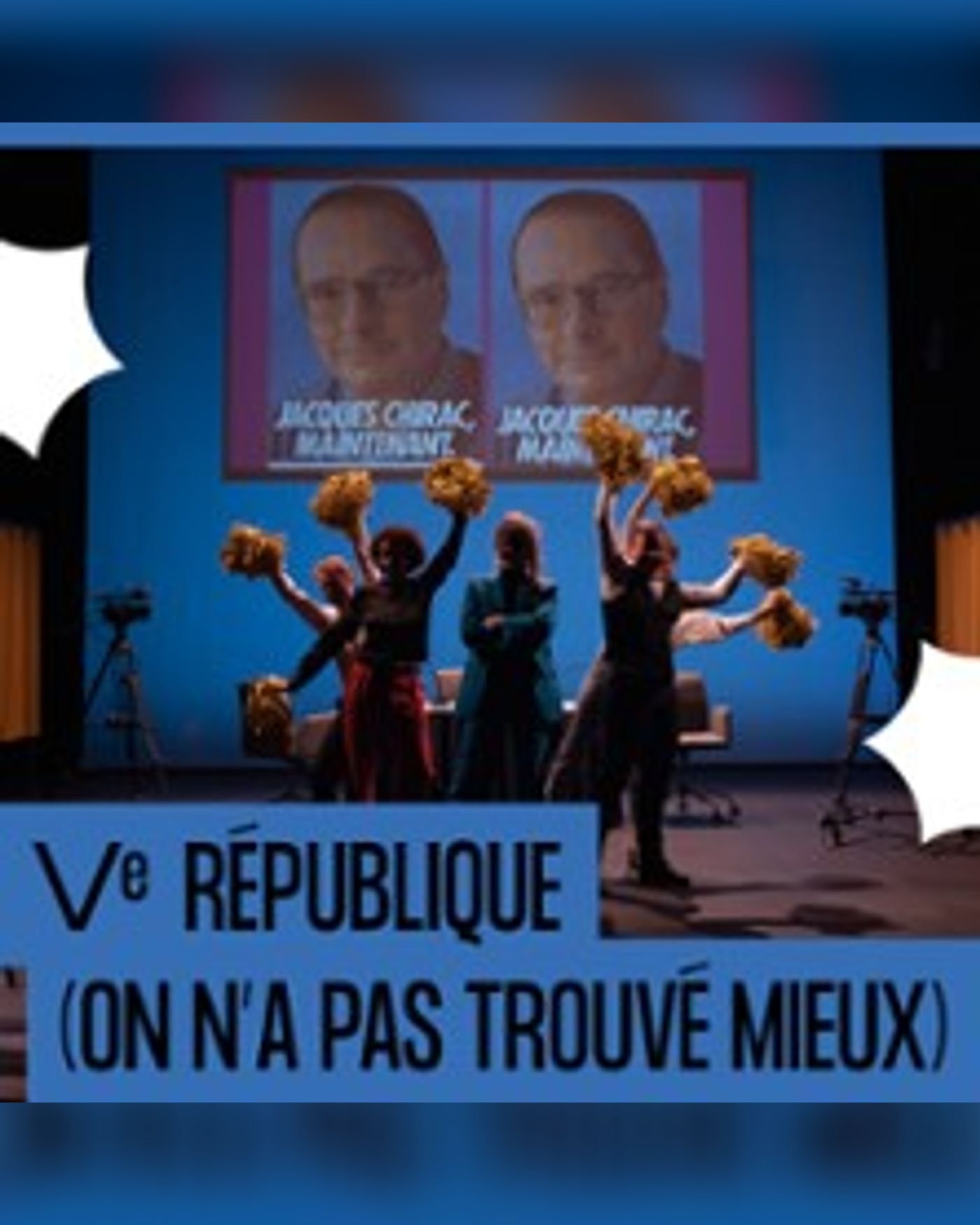Affiche du spectacle Vème République, Théâtre des Bergeries