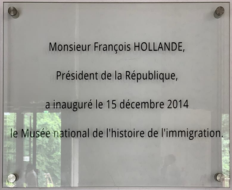 Musée de l'histoire de l'immigration - Palais de la Porte Dorée