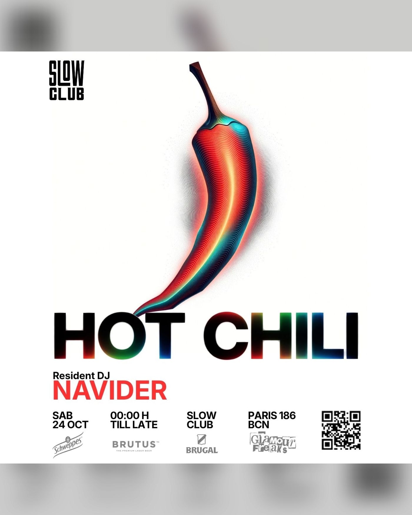 Cartel del concierto Hot Chili: Navider, Slow Club