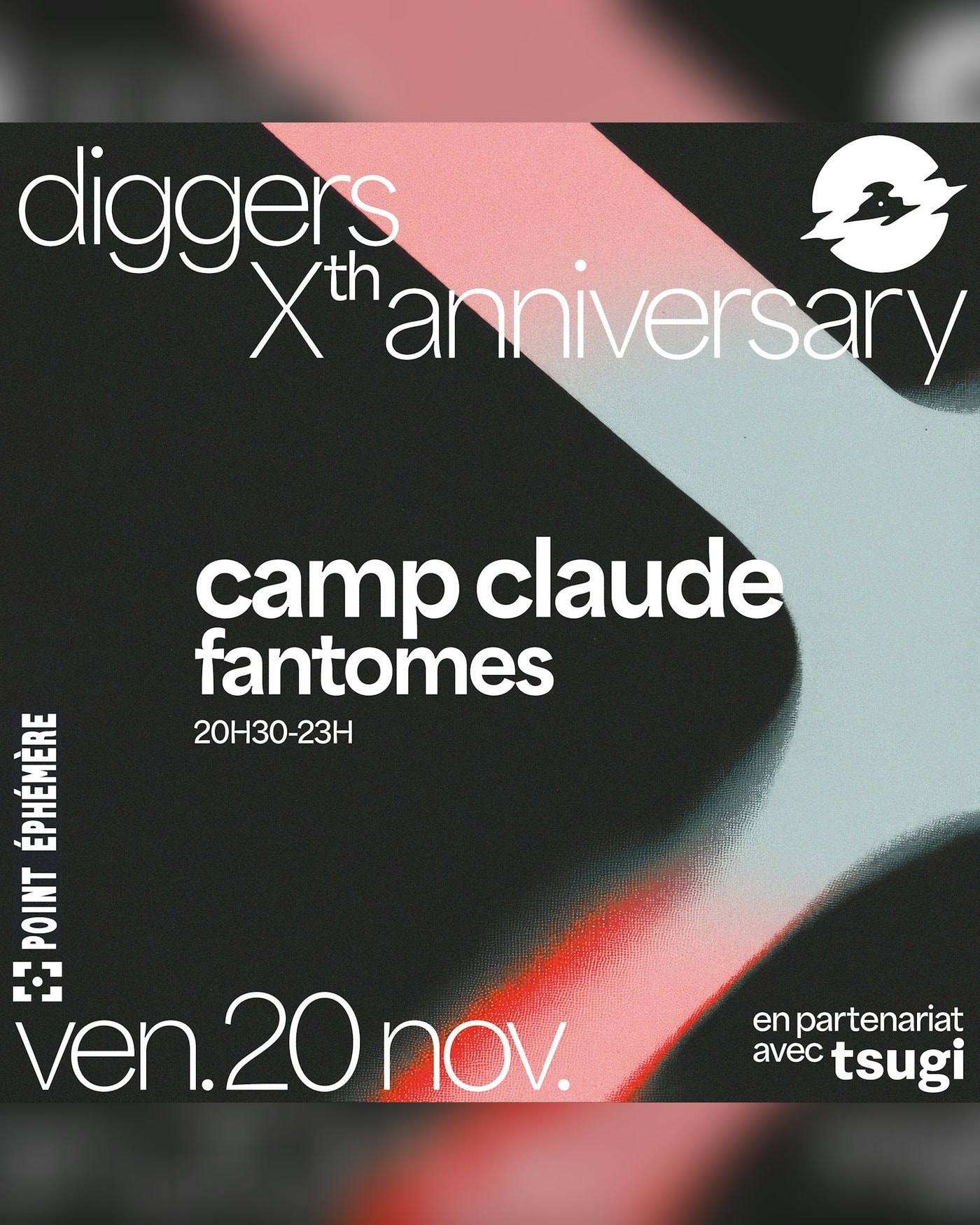 Point Berometer Diggers Xth anniversary Tickets – Point Ephemere, Paris