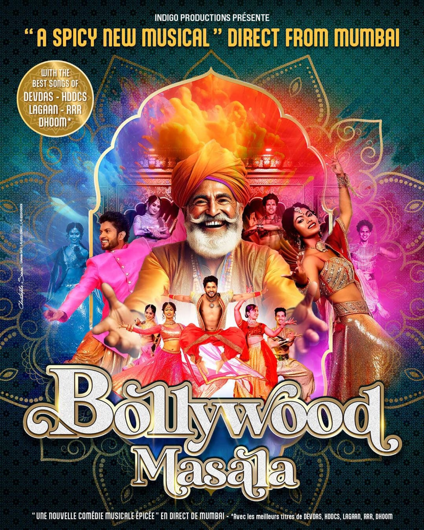 Cartel del concierto Bollywood Masala, Casino de Paris